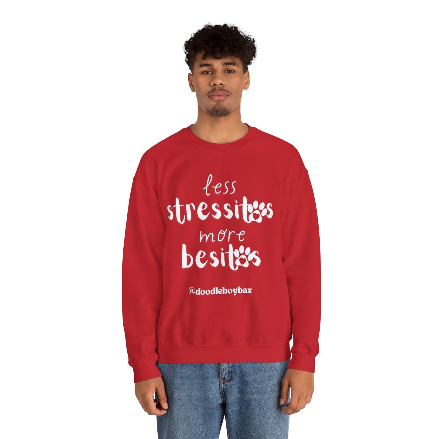 "Less Stressitos, More Besitos" Unisex Heavy Blend™ Crewneck Sweatshirt
