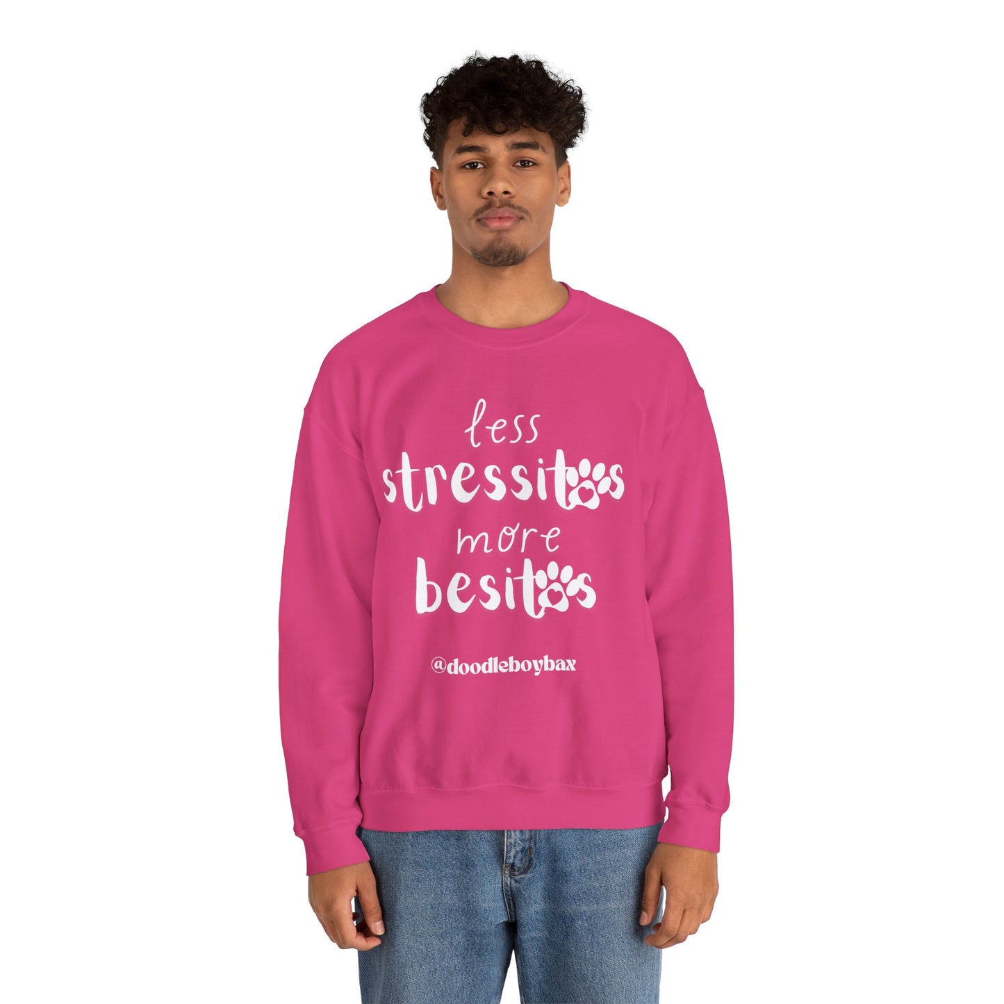 "Less Stressitos, More Besitos" Unisex Heavy Blend™ Crewneck Sweatshirt
