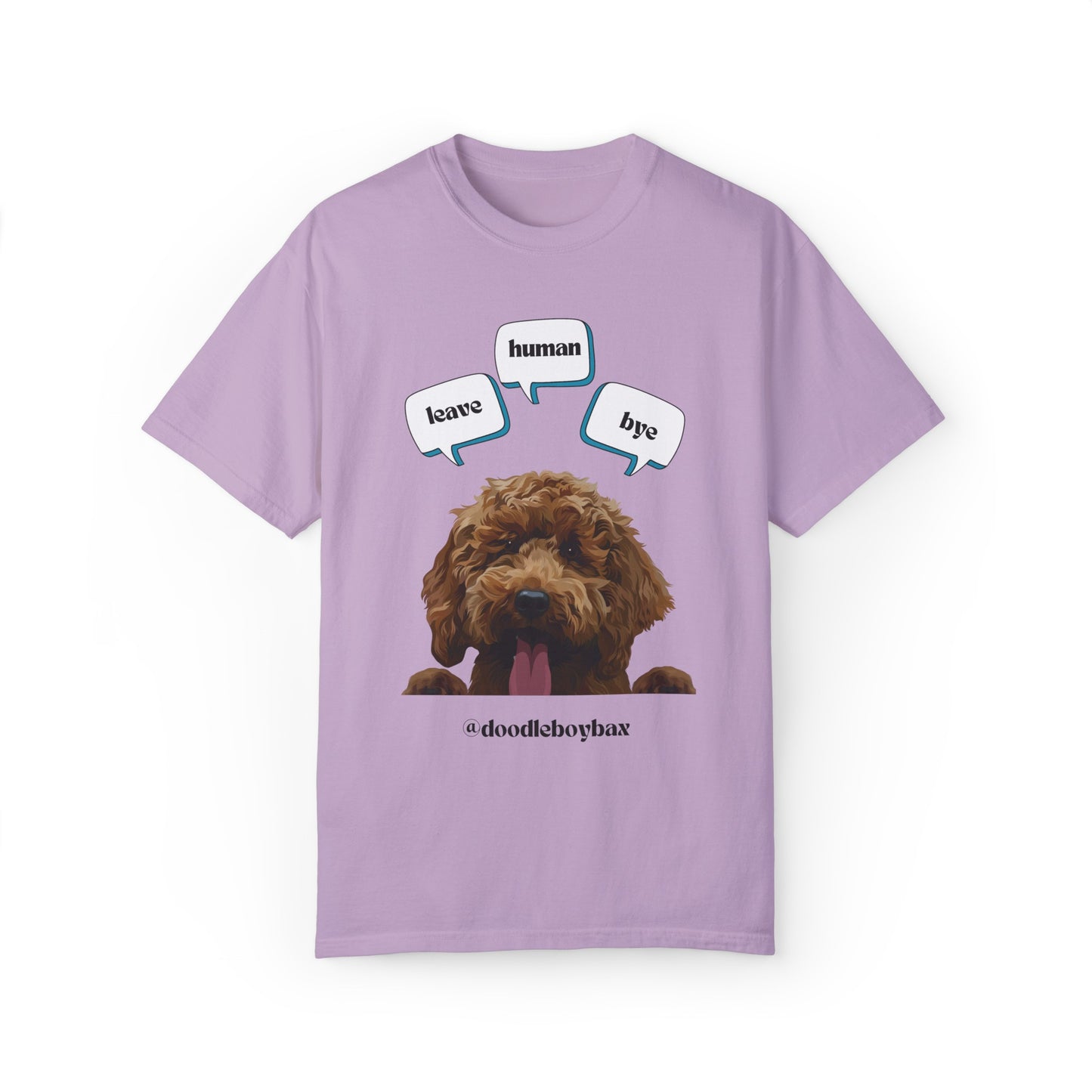 "Leave Human Bye" Unisex Garment-Dyed T-shirt
