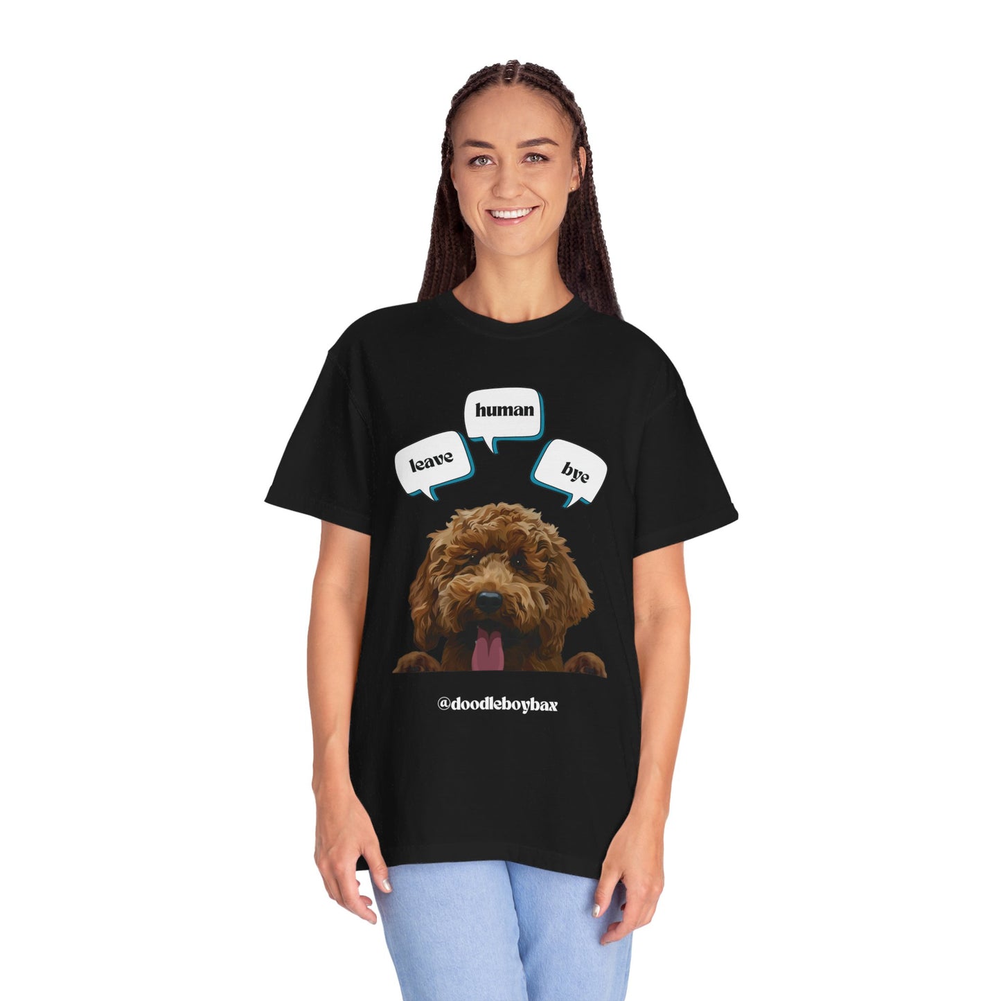 "Leave Human Bye" Unisex Garment-Dyed T-shirt