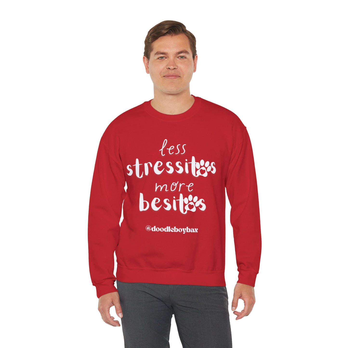 "Less Stressitos, More Besitos" Unisex Heavy Blend™ Crewneck Sweatshirt