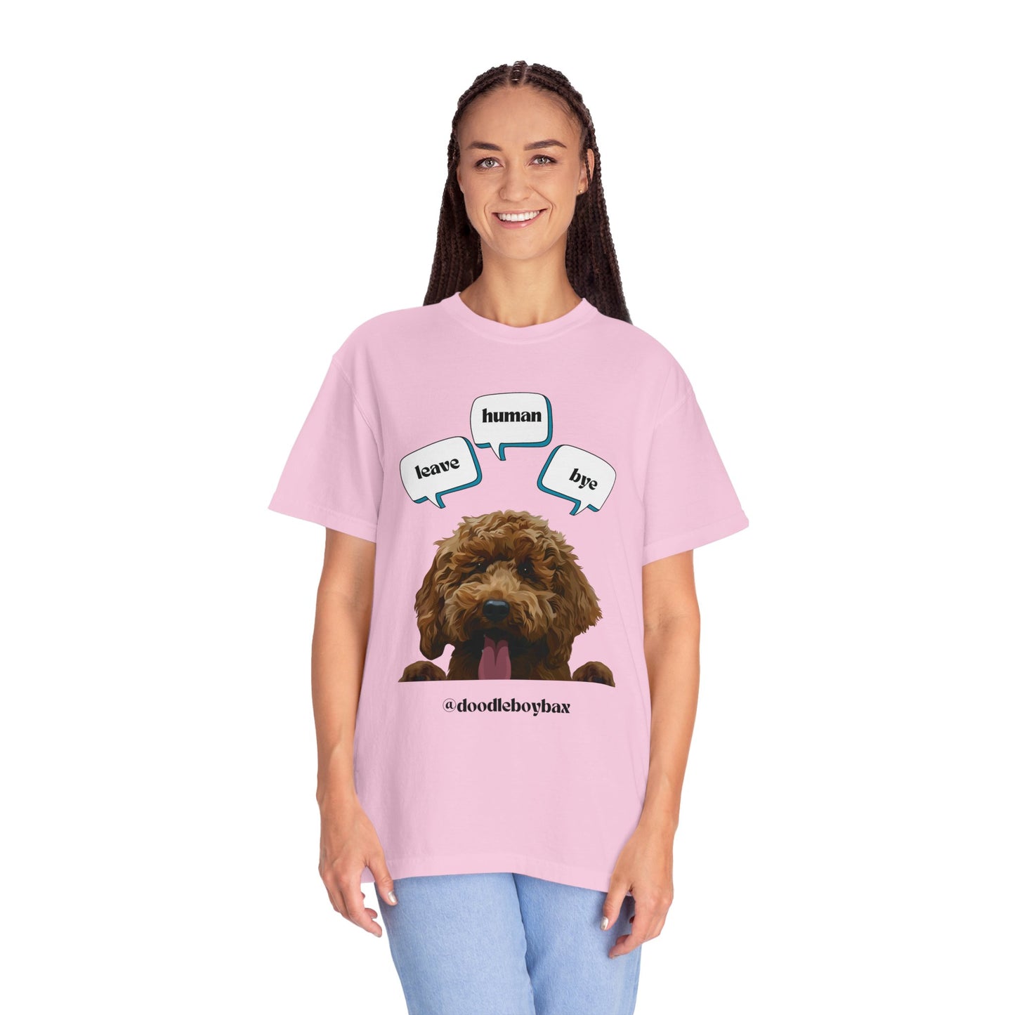 "Leave Human Bye" Unisex Garment-Dyed T-shirt