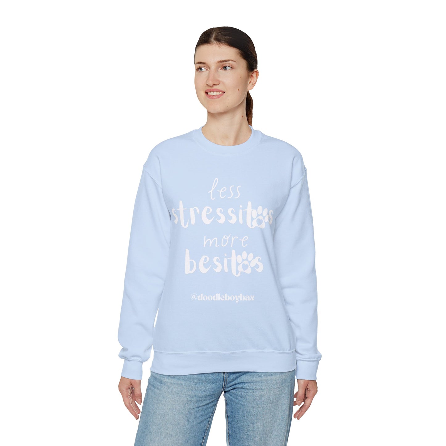 "Less Stressitos, More Besitos" Unisex Heavy Blend™ Crewneck Sweatshirt