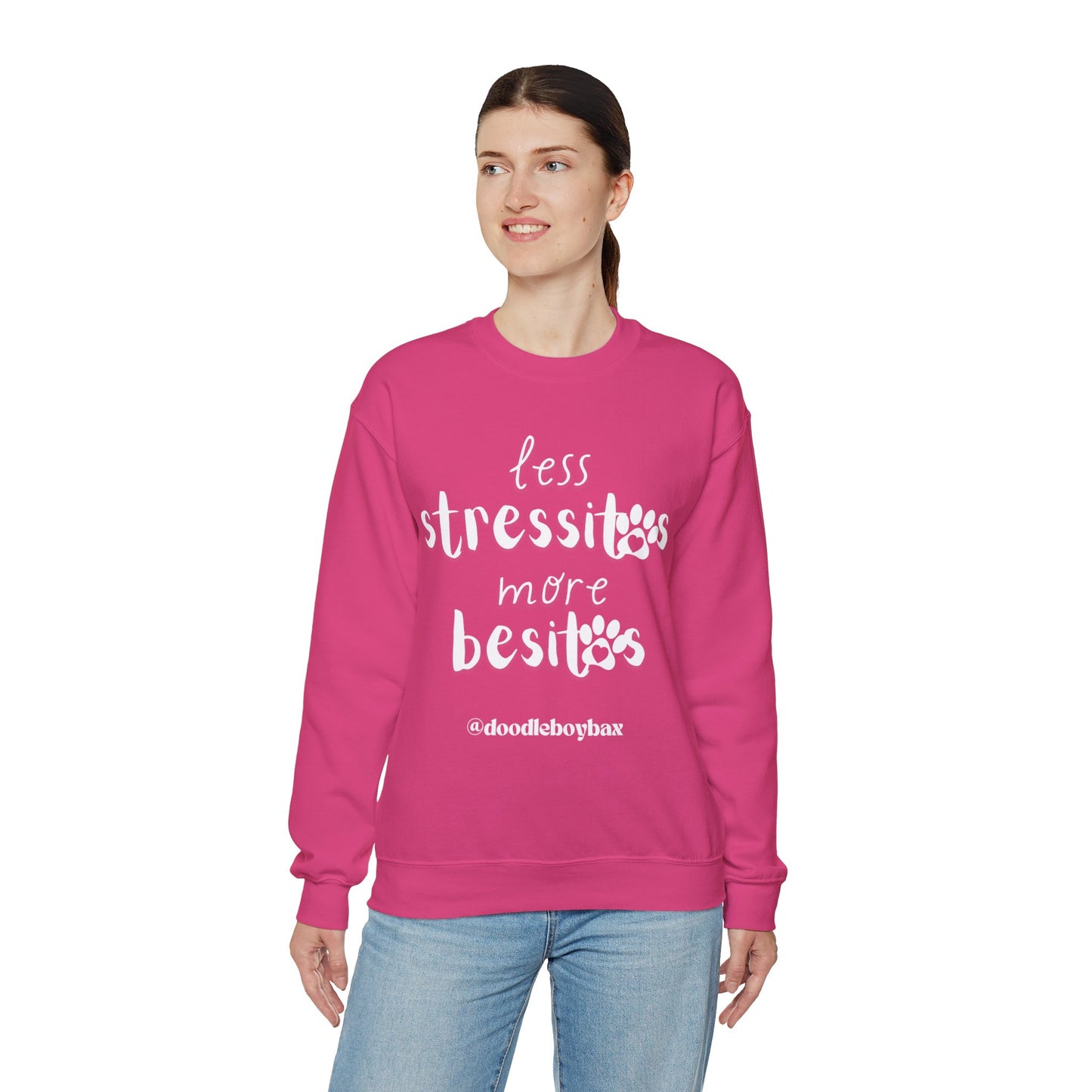 "Less Stressitos, More Besitos" Unisex Heavy Blend™ Crewneck Sweatshirt