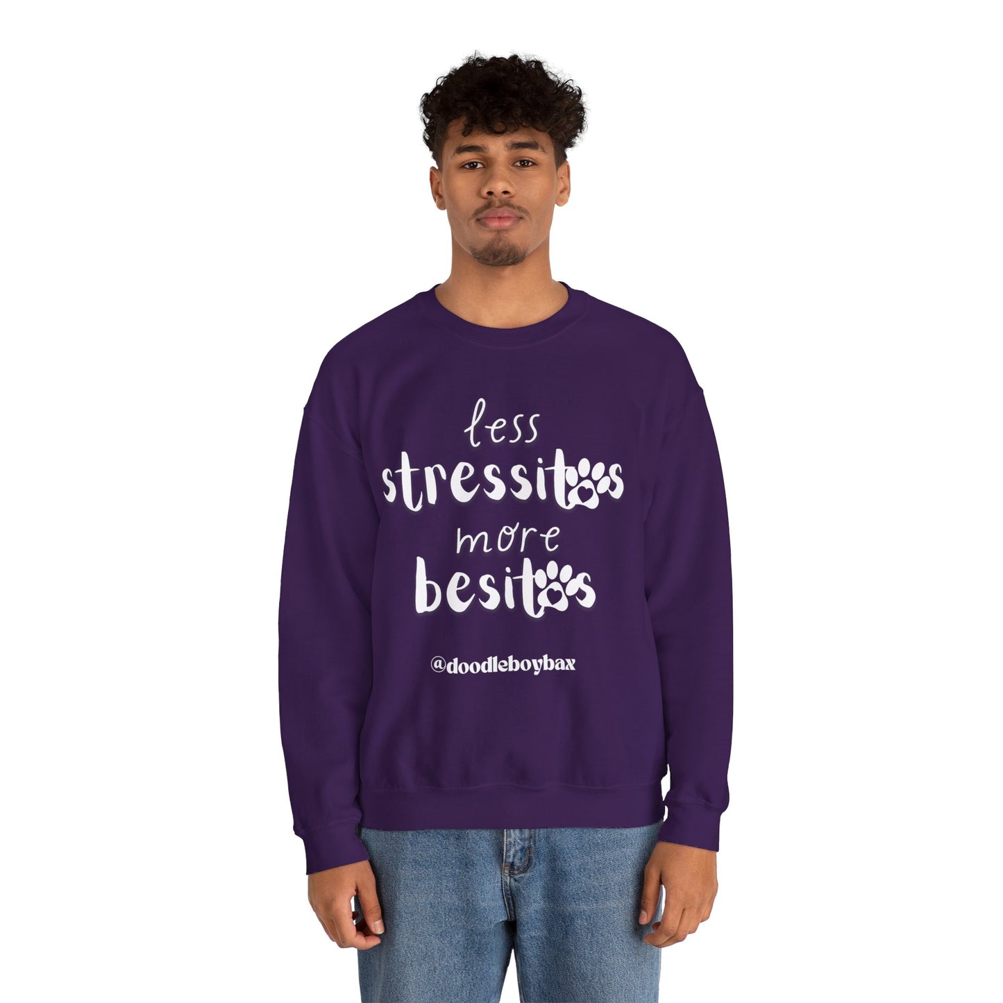 "Less Stressitos, More Besitos" Unisex Heavy Blend™ Crewneck Sweatshirt