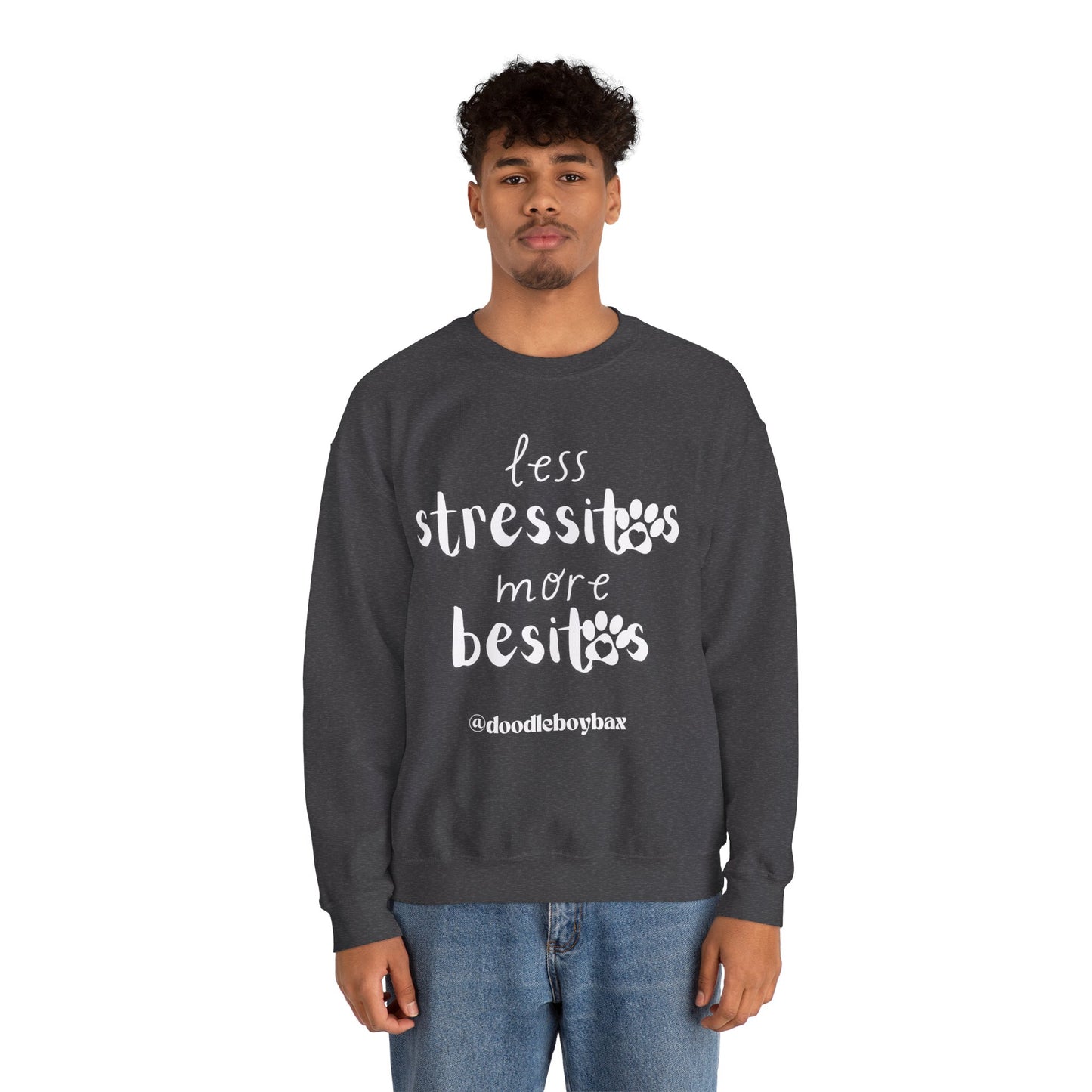 "Less Stressitos, More Besitos" Unisex Heavy Blend™ Crewneck Sweatshirt