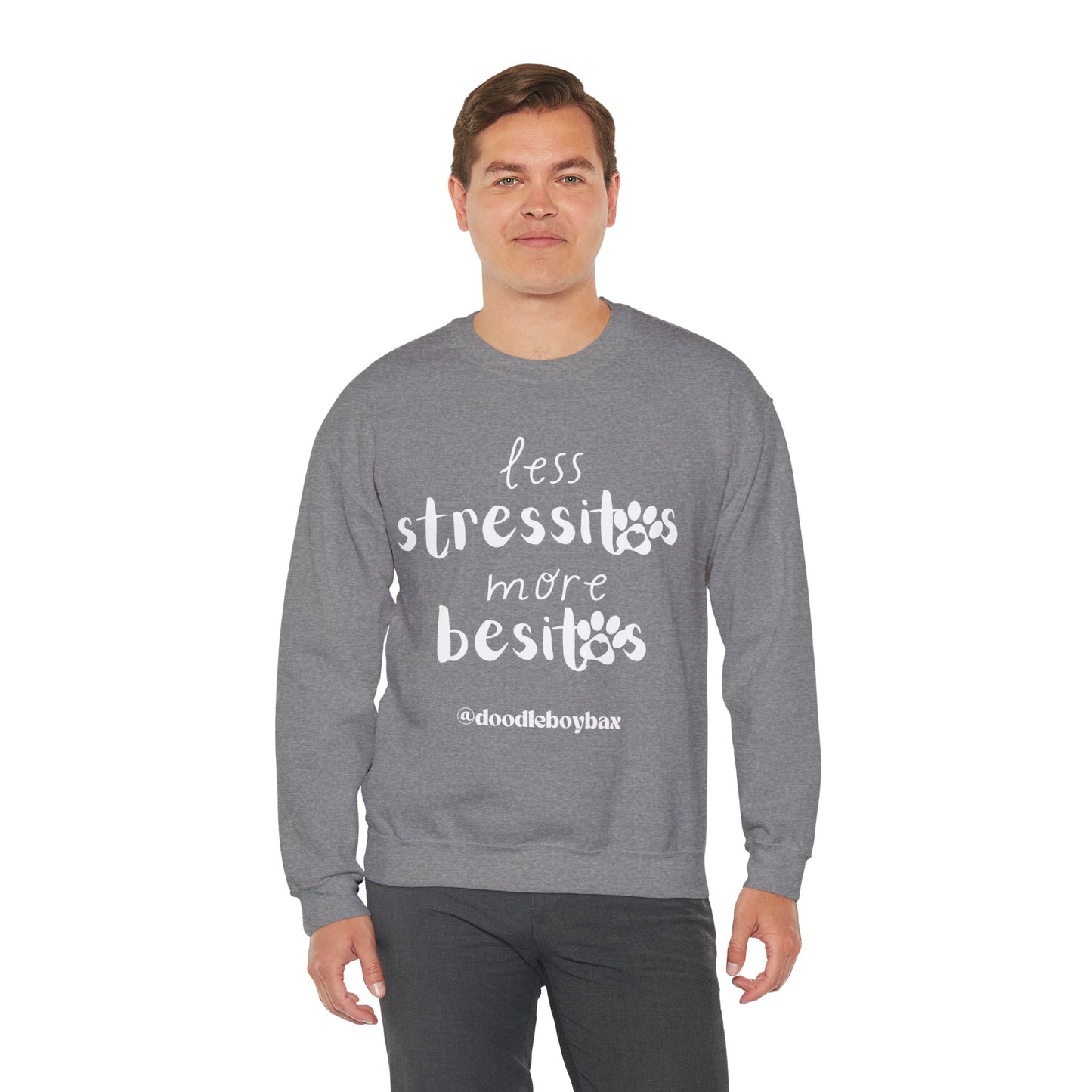"Less Stressitos, More Besitos" Unisex Heavy Blend™ Crewneck Sweatshirt