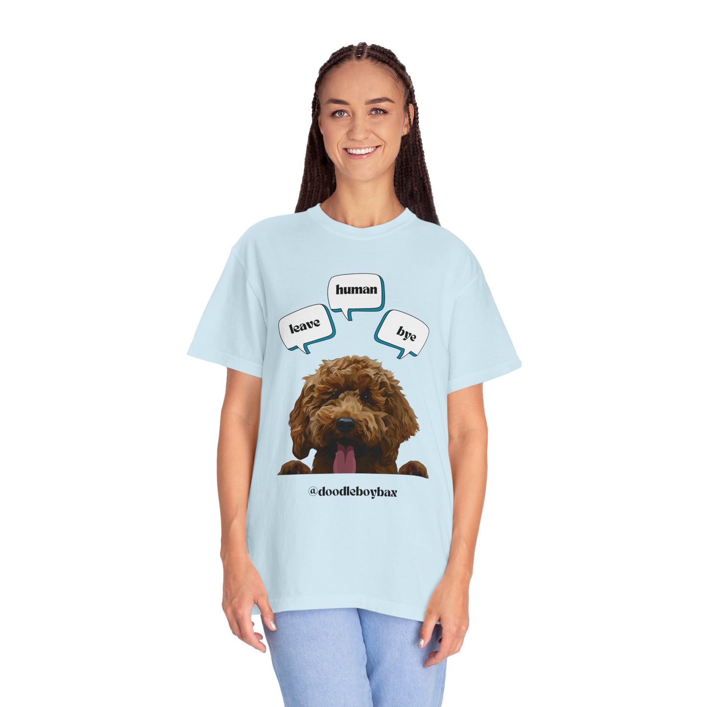 "Leave Human Bye" Unisex Garment-Dyed T-shirt