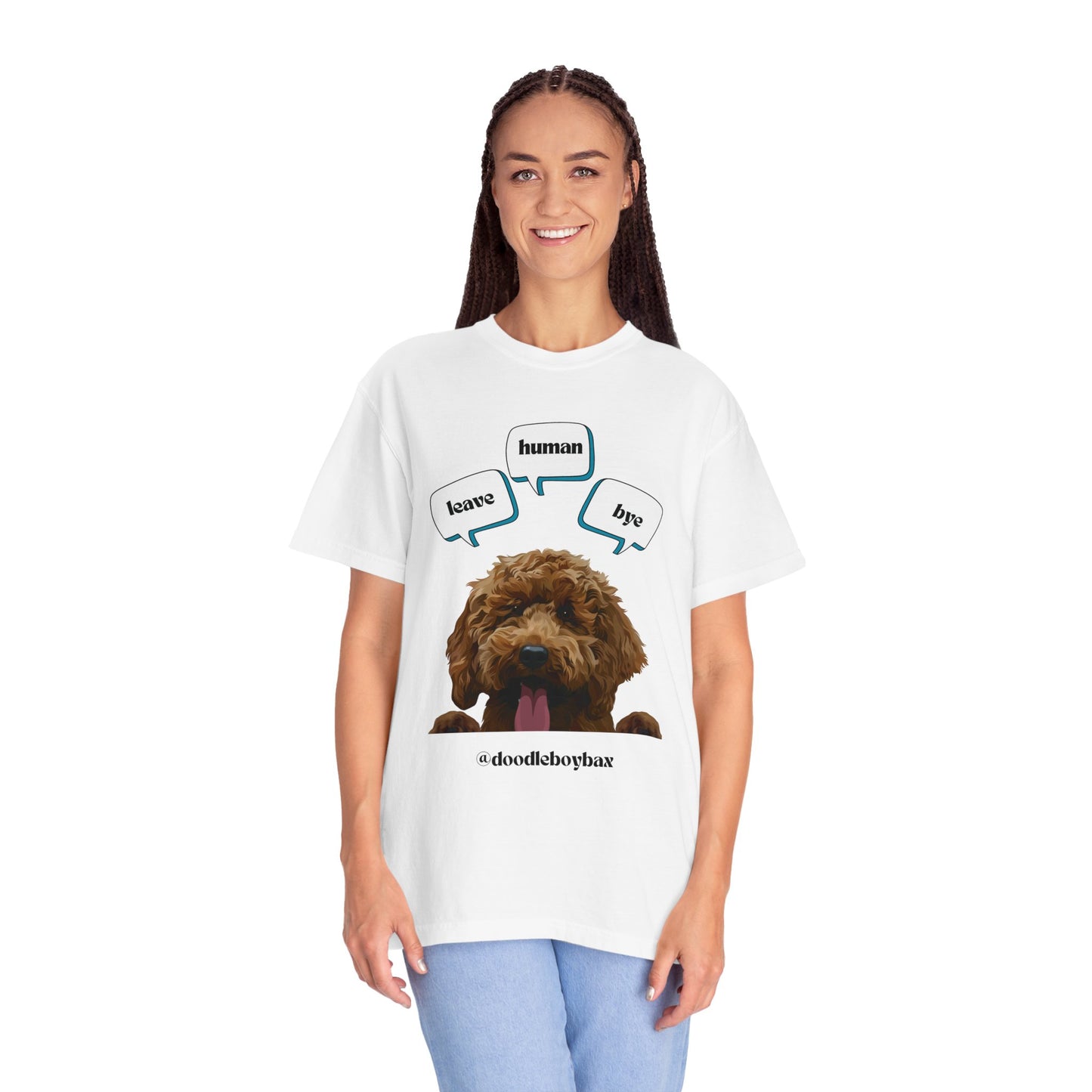 "Leave Human Bye" Unisex Garment-Dyed T-shirt