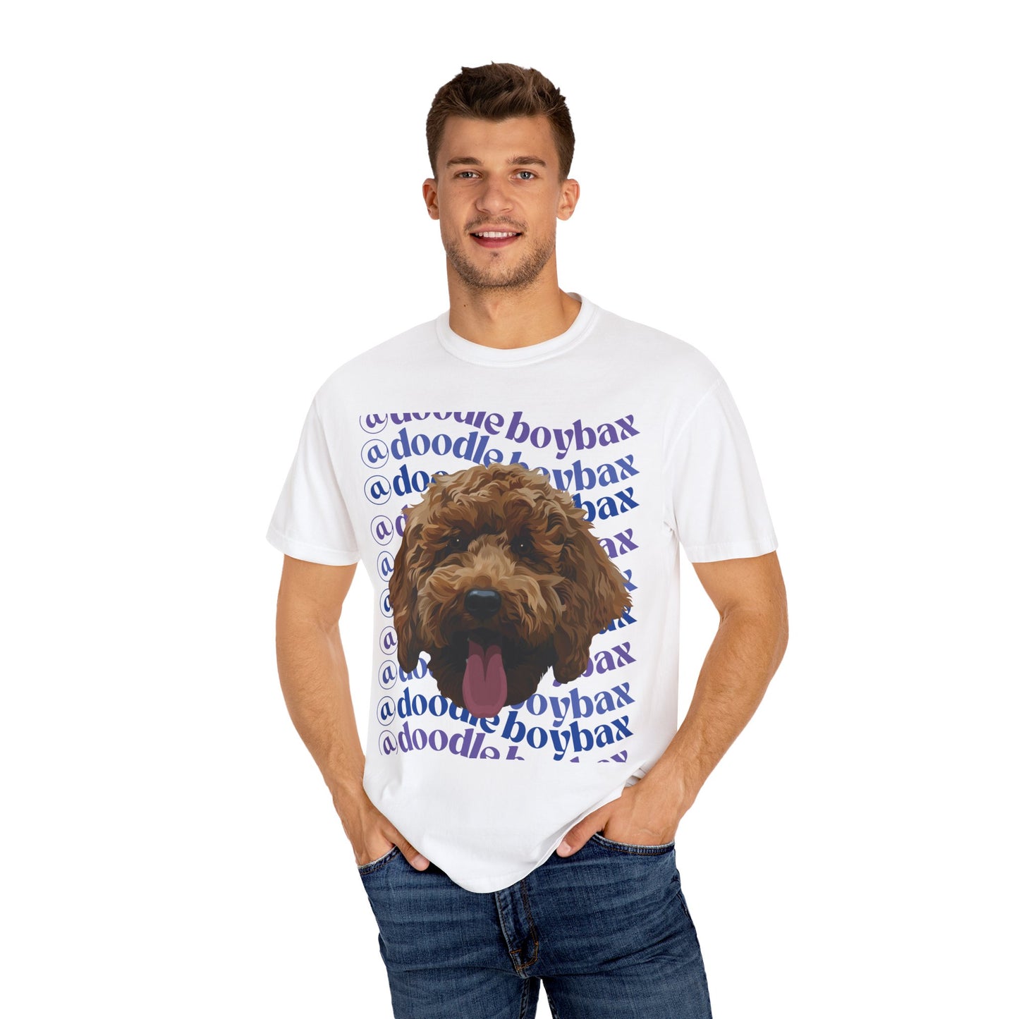@doodleboybax in Purple Unisex Garment-Dyed T-shirt
