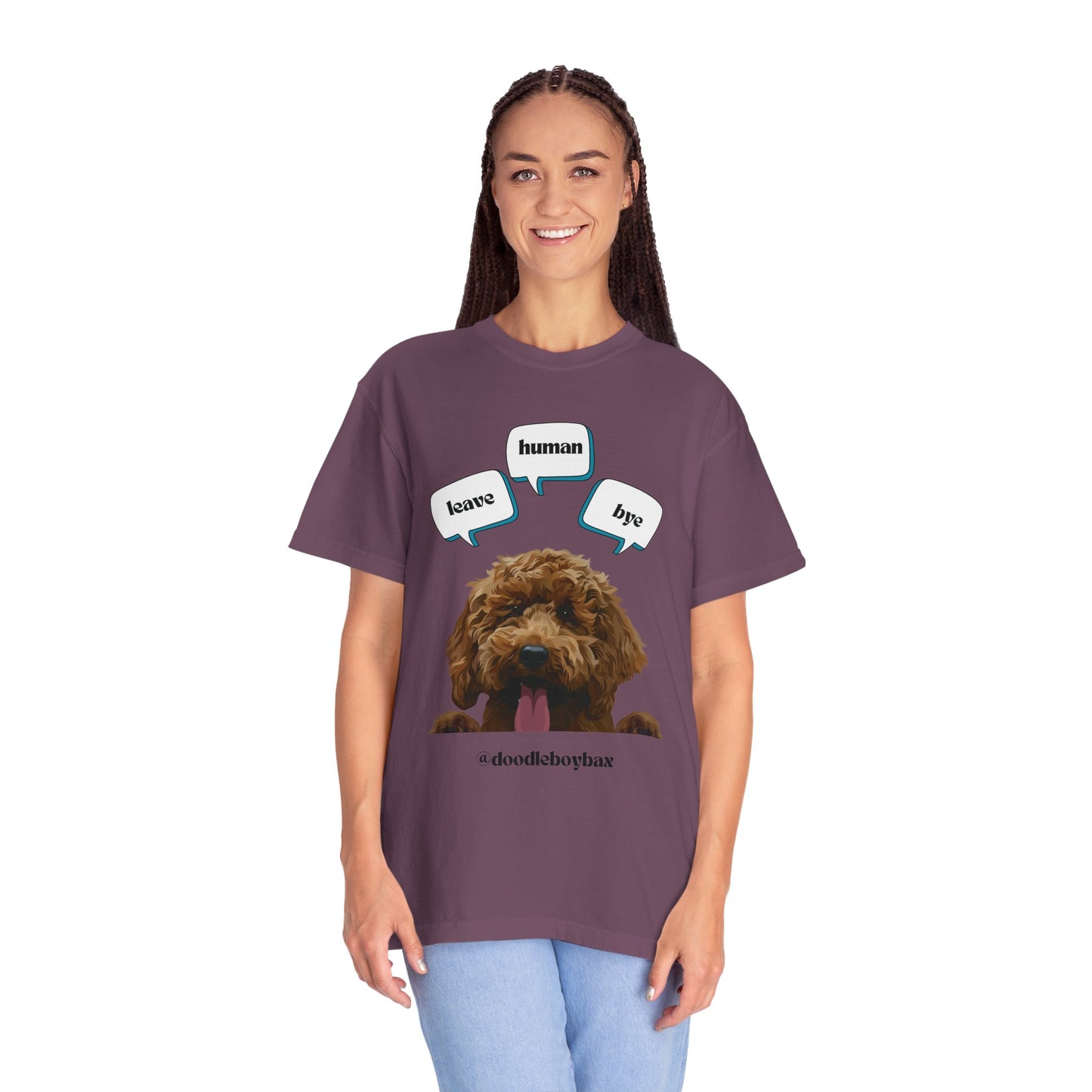"Leave Human Bye" Unisex Garment-Dyed T-shirt