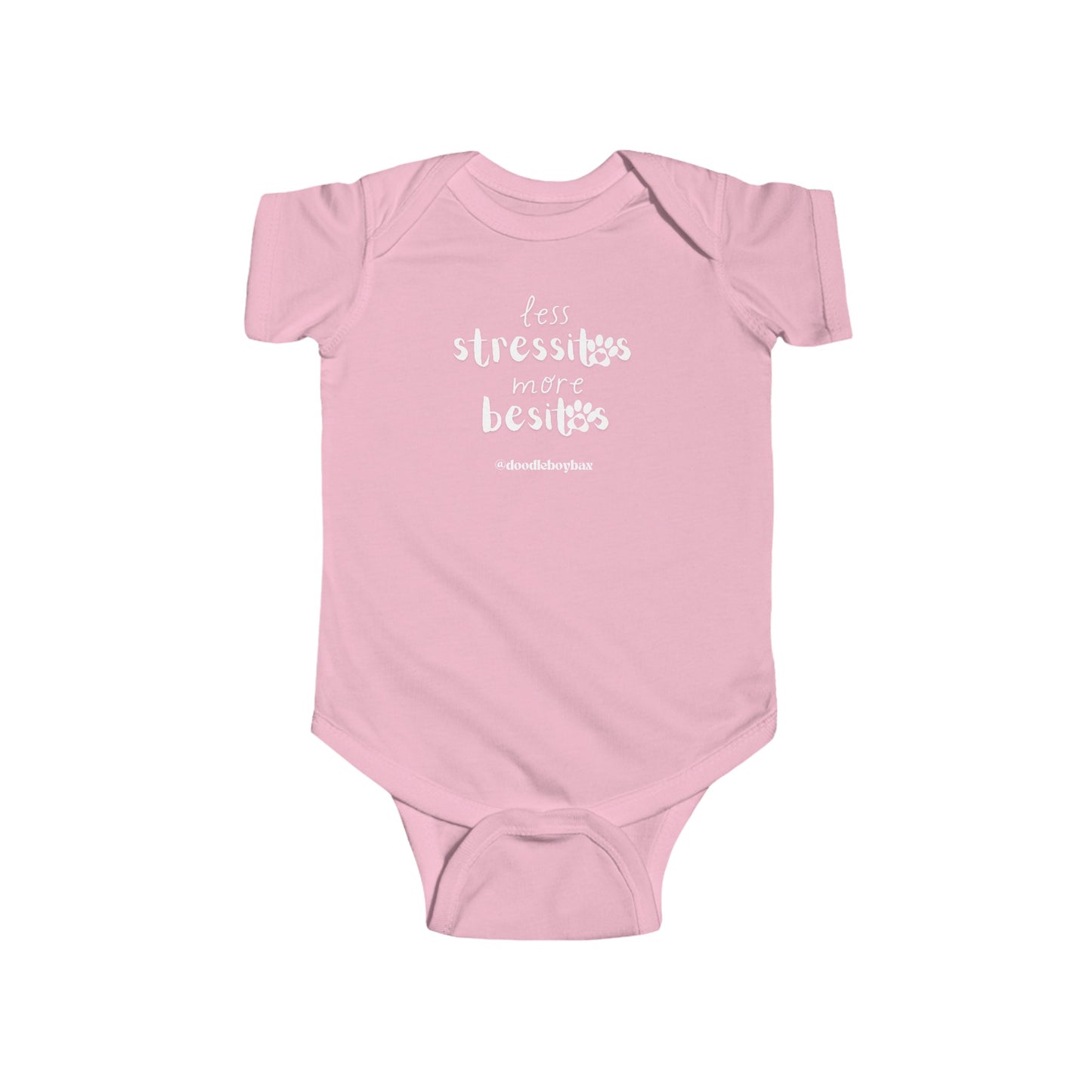 Less Stressitos, More Besitos Infant Fine Jersey Bodysuit