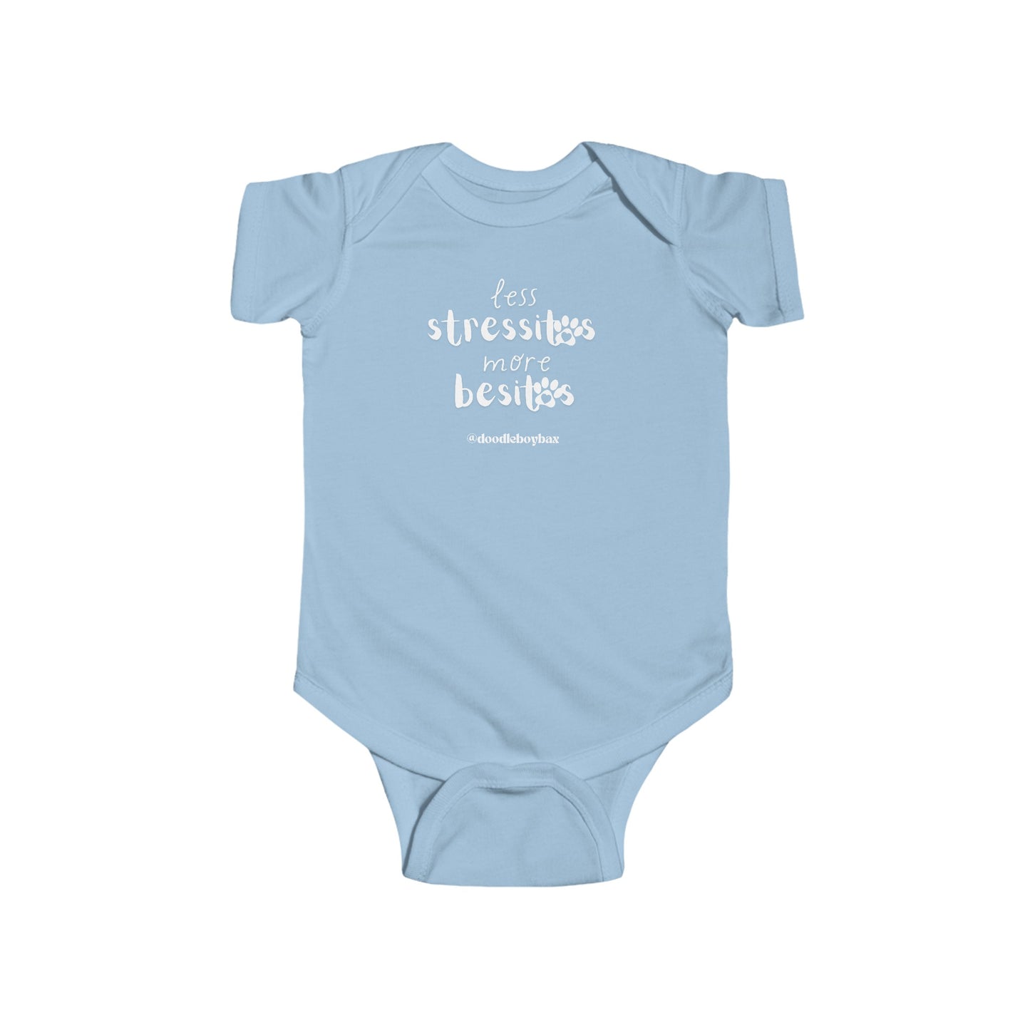 Less Stressitos, More Besitos Infant Fine Jersey Bodysuit