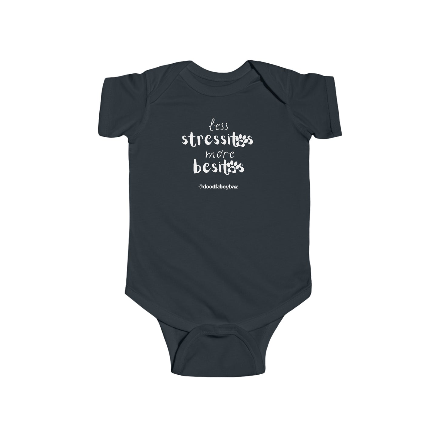 Less Stressitos, More Besitos Infant Fine Jersey Bodysuit
