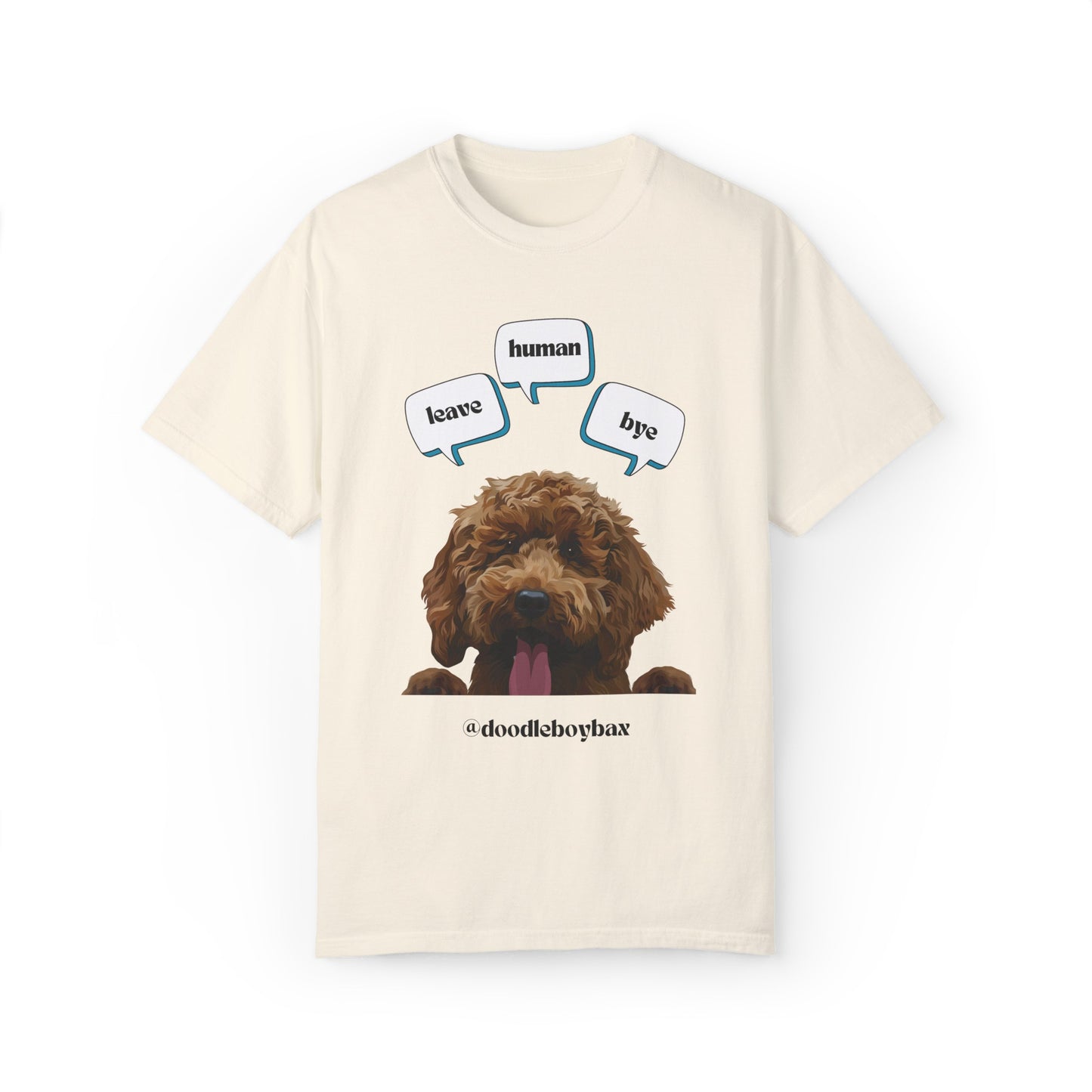 "Leave Human Bye" Unisex Garment-Dyed T-shirt