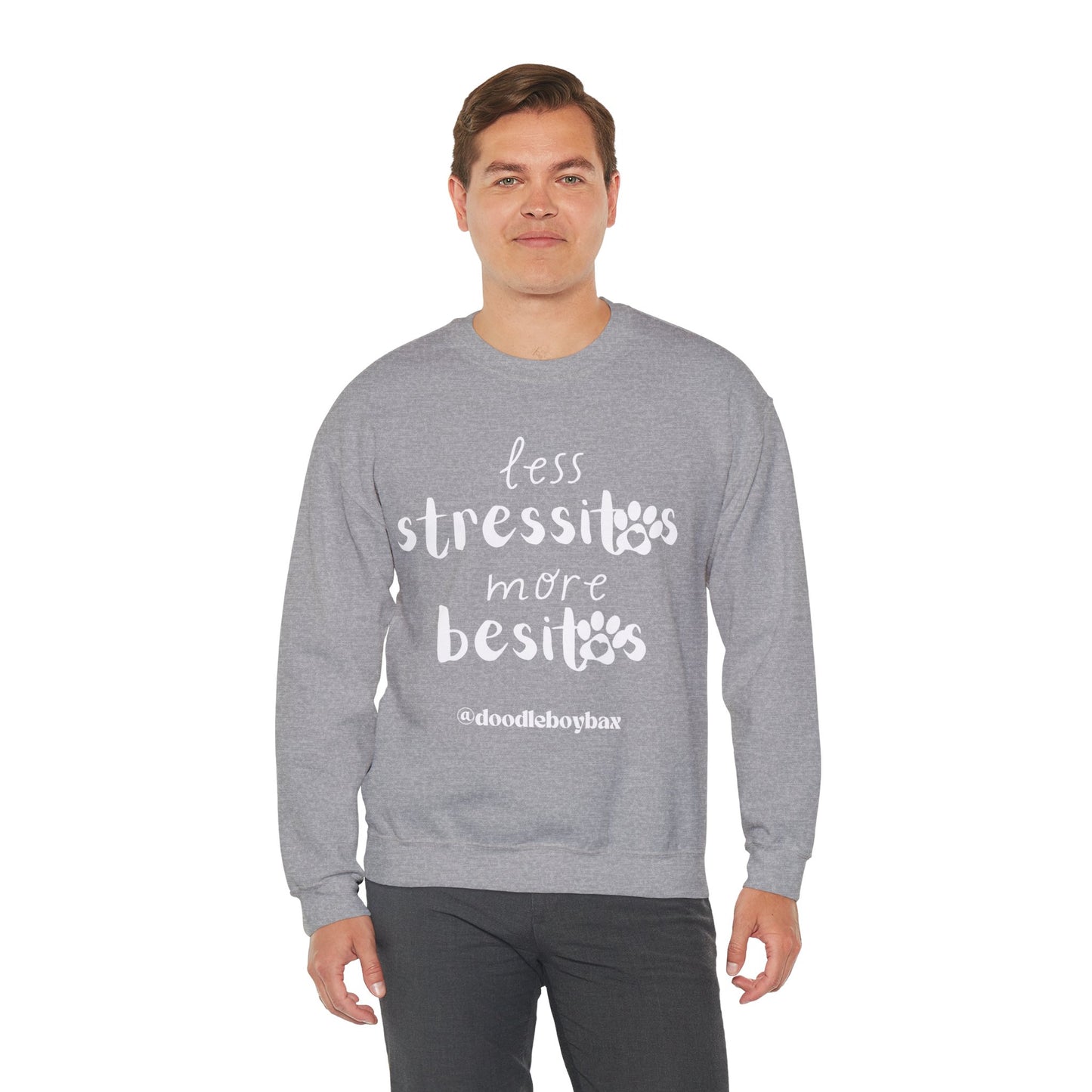 "Less Stressitos, More Besitos" Unisex Heavy Blend™ Crewneck Sweatshirt