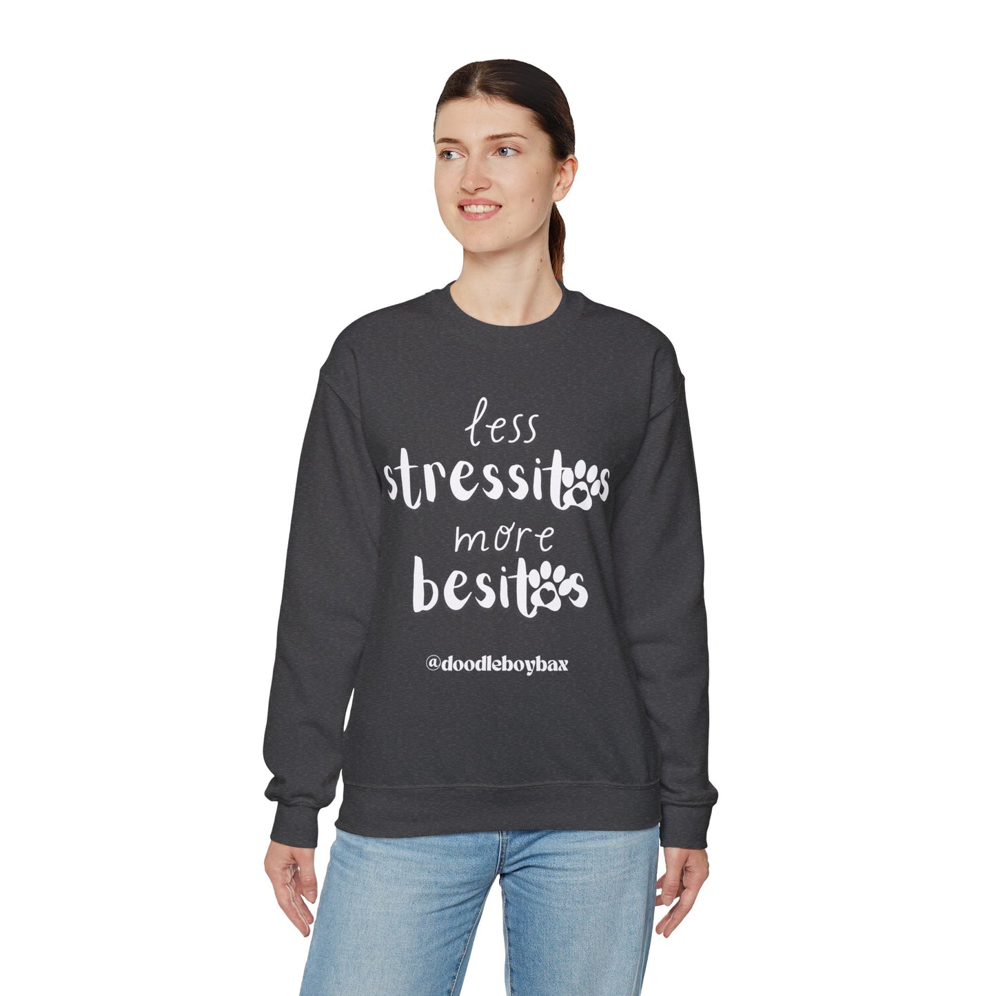 "Less Stressitos, More Besitos" Unisex Heavy Blend™ Crewneck Sweatshirt