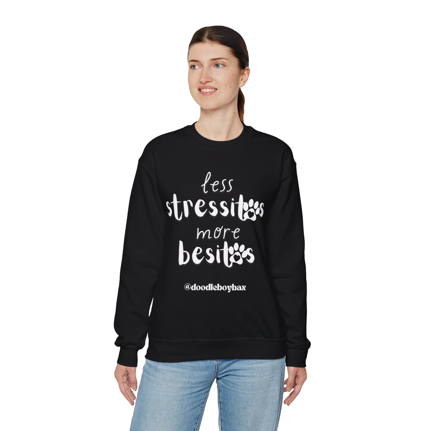 "Less Stressitos, More Besitos" Unisex Heavy Blend™ Crewneck Sweatshirt