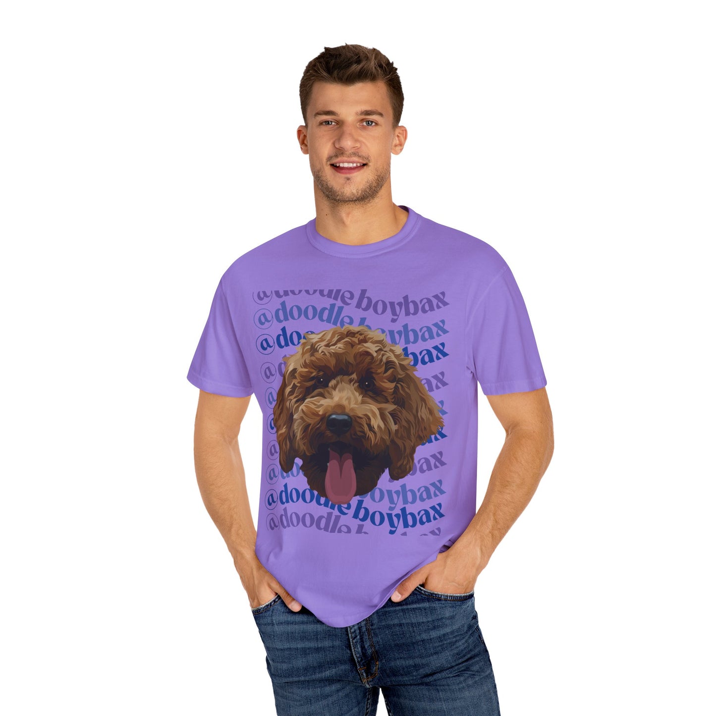 @doodleboybax in Purple Unisex Garment-Dyed T-shirt