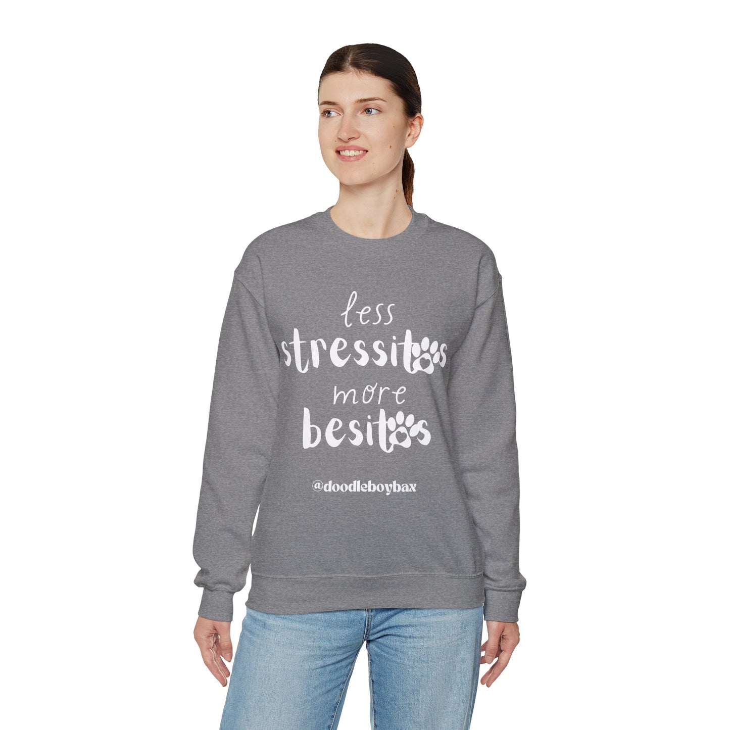"Less Stressitos, More Besitos" Unisex Heavy Blend™ Crewneck Sweatshirt