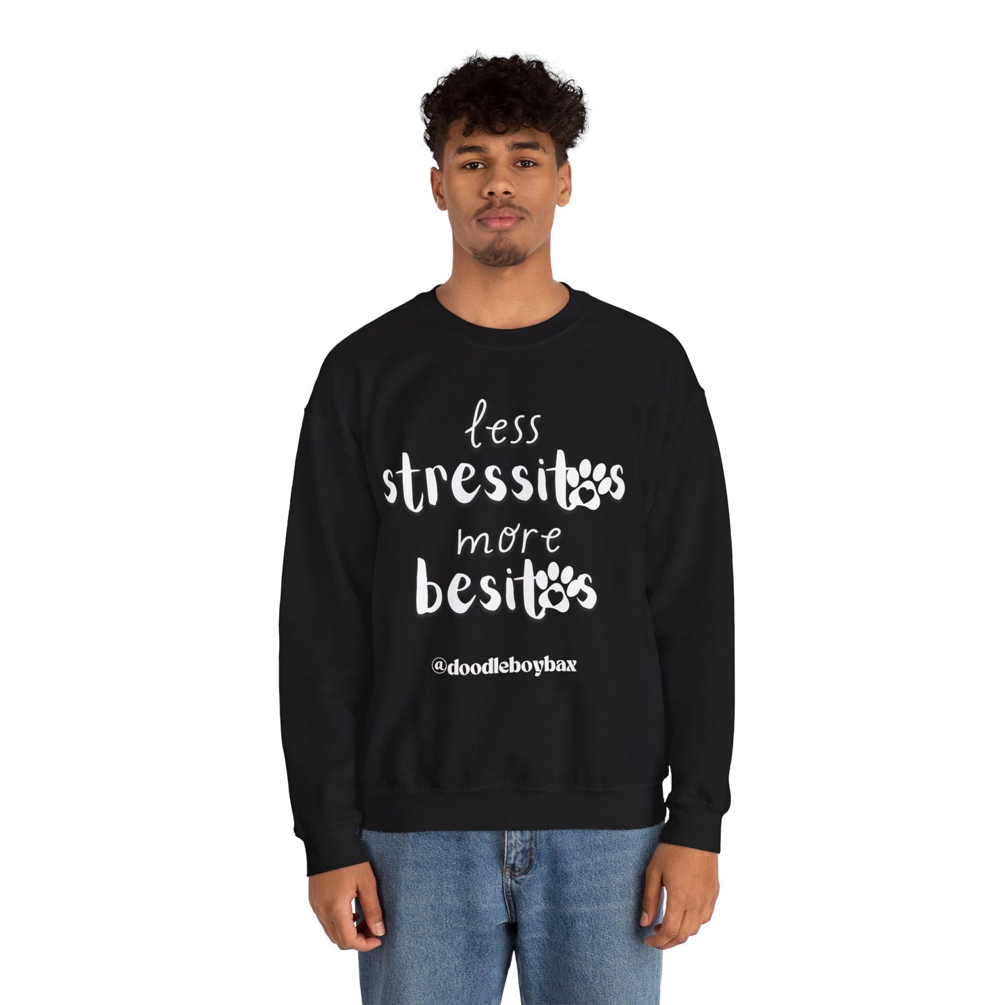 "Less Stressitos, More Besitos" Unisex Heavy Blend™ Crewneck Sweatshirt