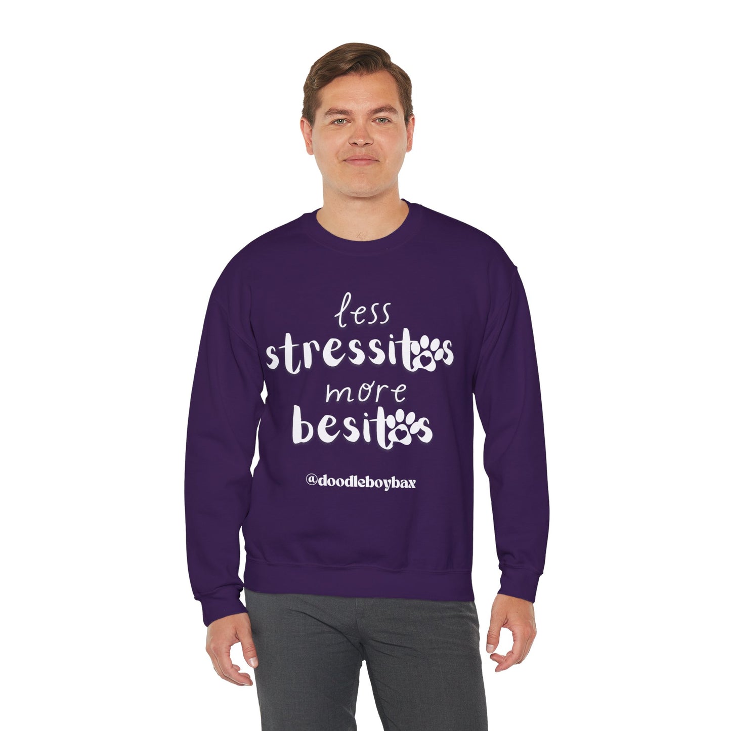 "Less Stressitos, More Besitos" Unisex Heavy Blend™ Crewneck Sweatshirt