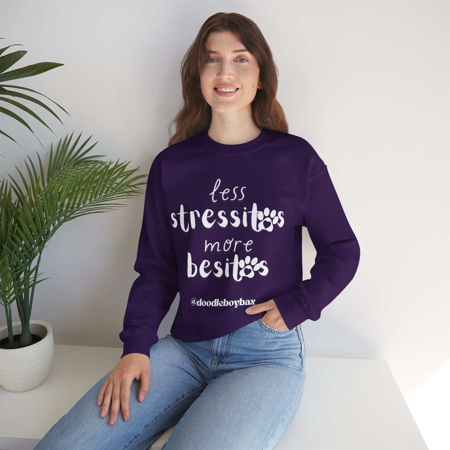 "Less Stressitos, More Besitos" Unisex Heavy Blend™ Crewneck Sweatshirt