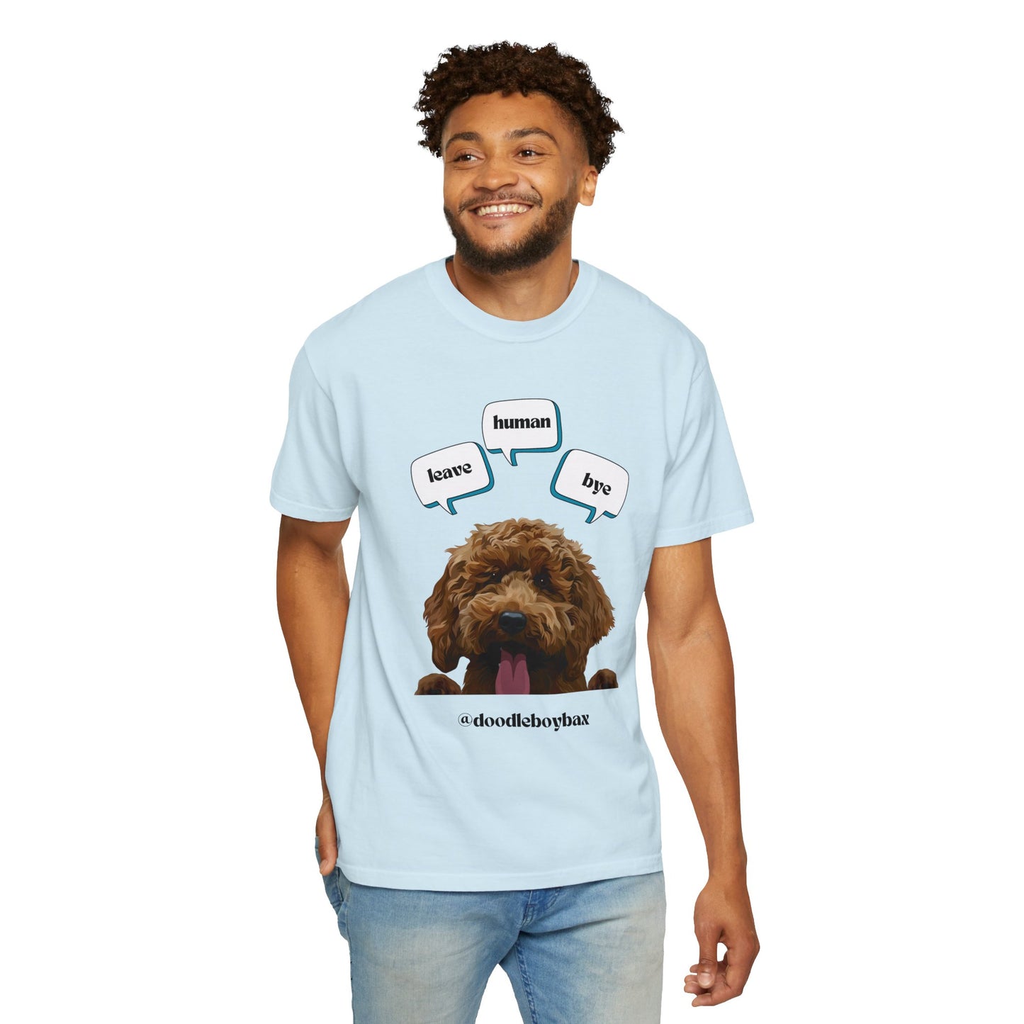 "Leave Human Bye" Unisex Garment-Dyed T-shirt
