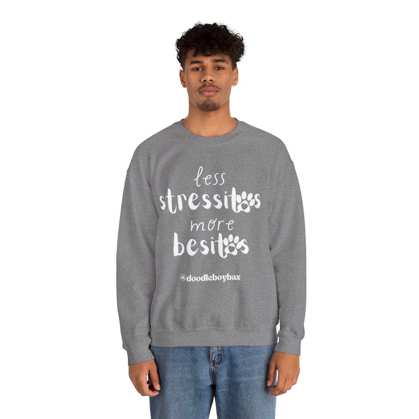 "Less Stressitos, More Besitos" Unisex Heavy Blend™ Crewneck Sweatshirt