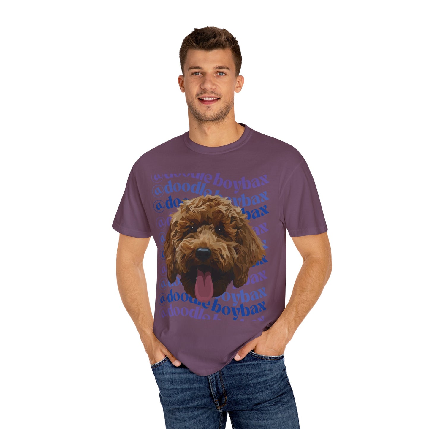 @doodleboybax in Purple Unisex Garment-Dyed T-shirt