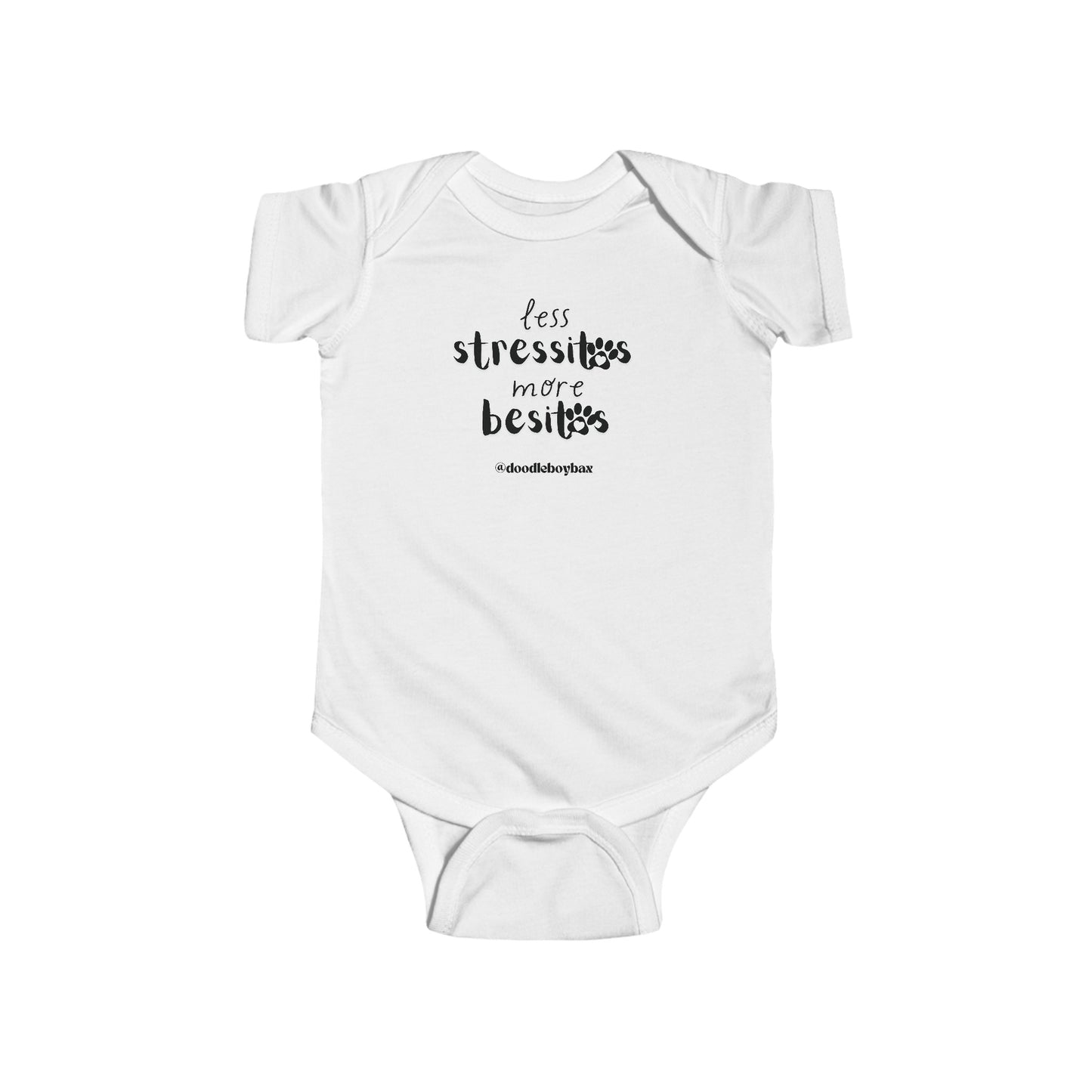 Less Stressitos, More Besitos Infant Fine Jersey Bodysuit