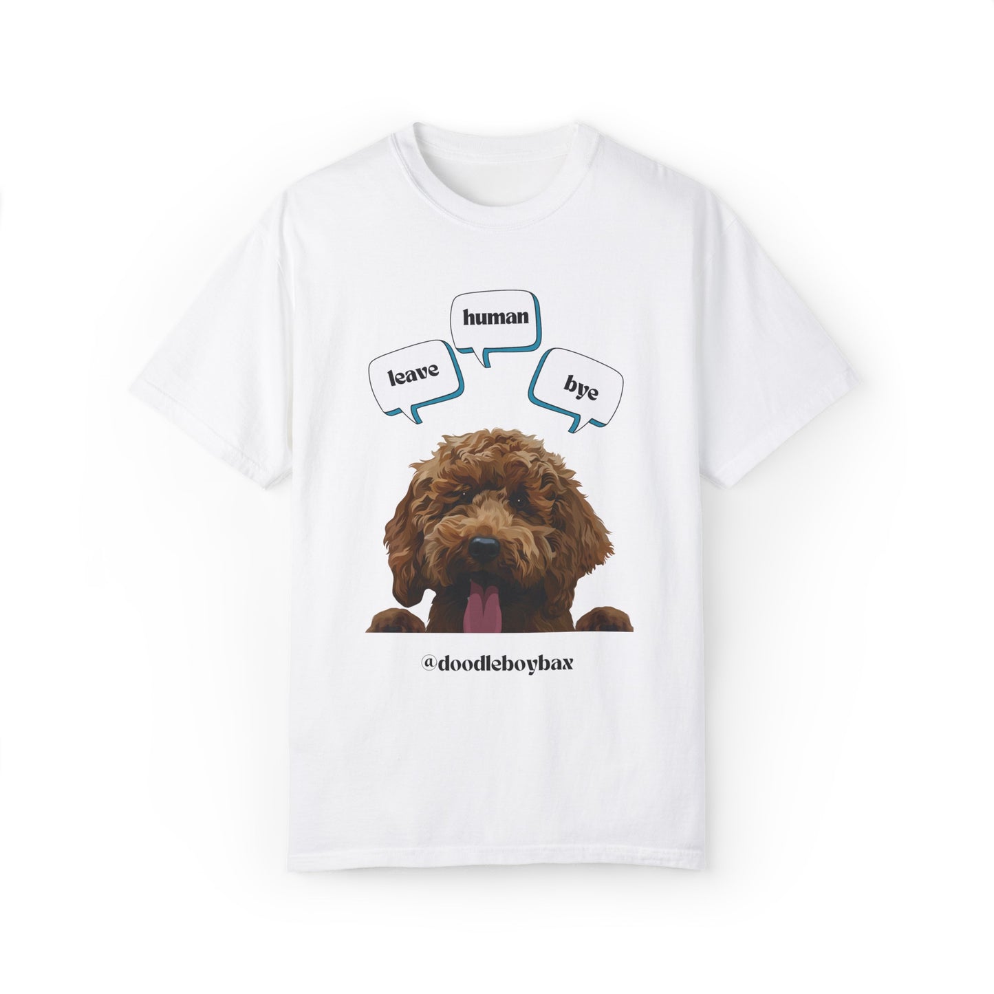 "Leave Human Bye" Unisex Garment-Dyed T-shirt