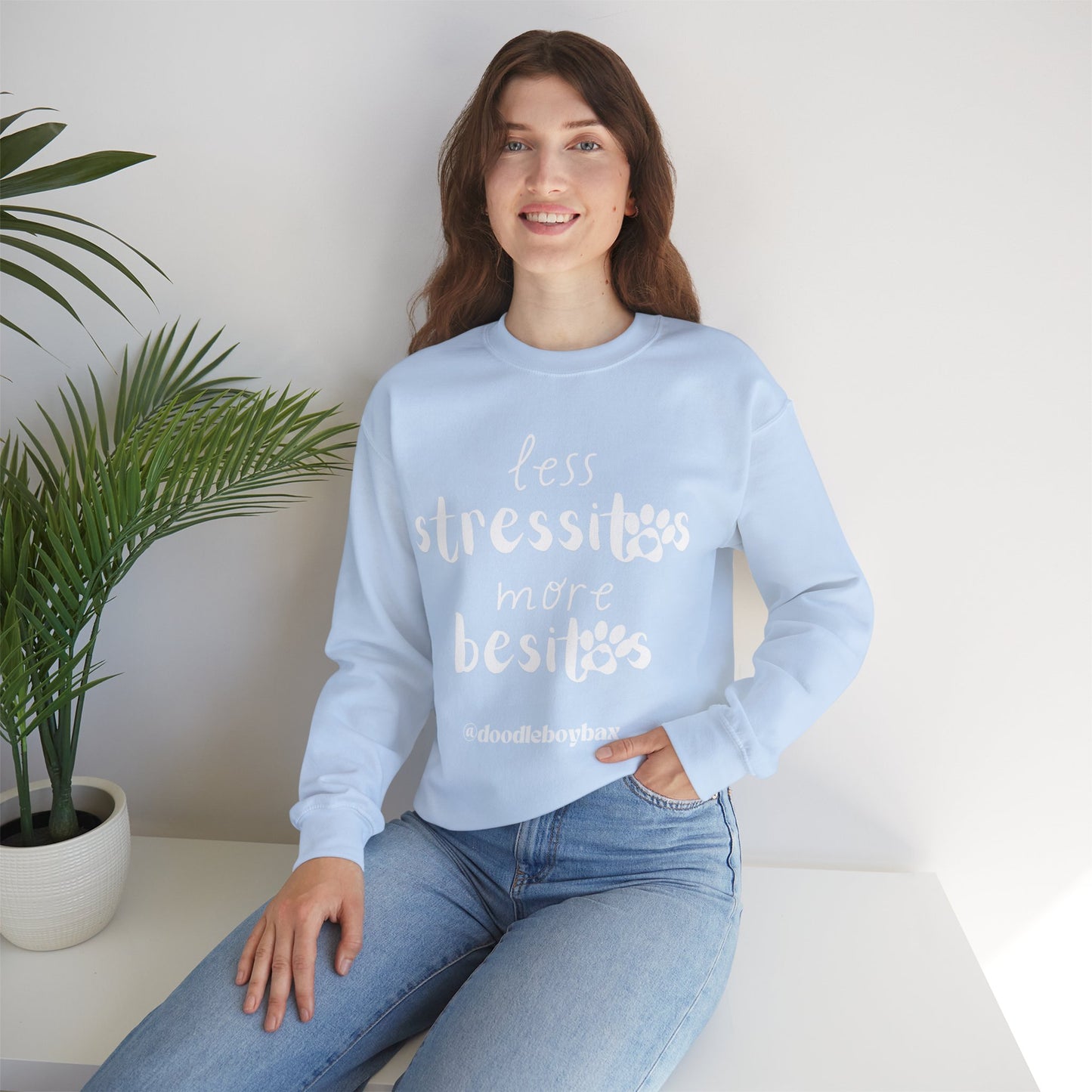 "Less Stressitos, More Besitos" Unisex Heavy Blend™ Crewneck Sweatshirt