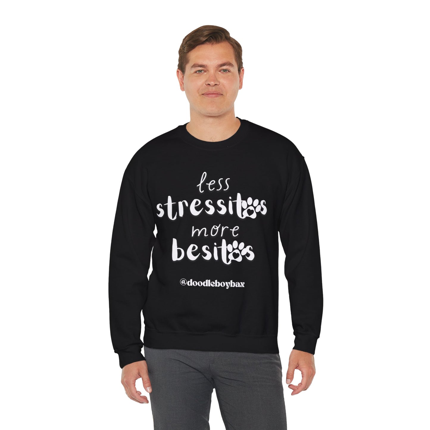 "Less Stressitos, More Besitos" Unisex Heavy Blend™ Crewneck Sweatshirt