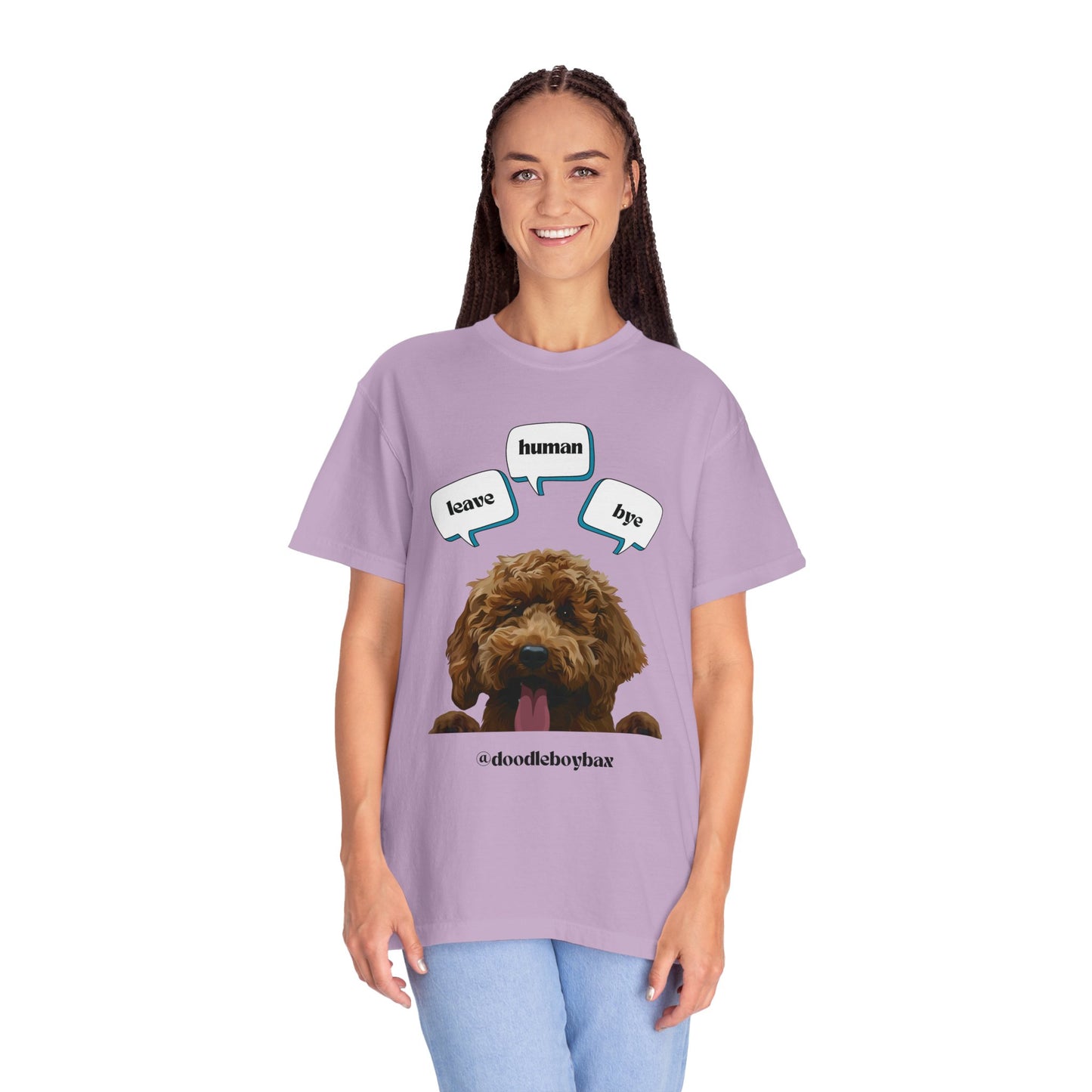 "Leave Human Bye" Unisex Garment-Dyed T-shirt