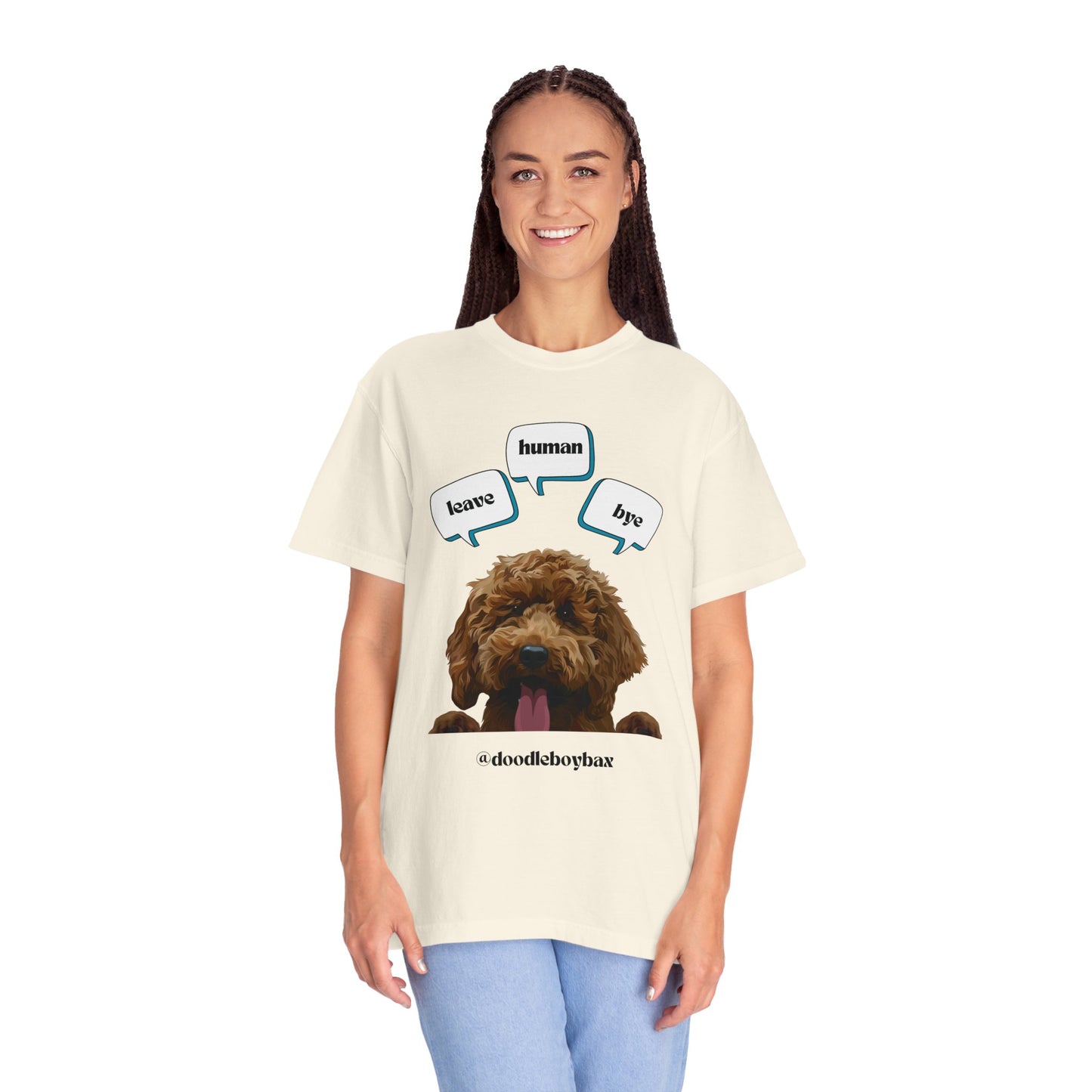 "Leave Human Bye" Unisex Garment-Dyed T-shirt