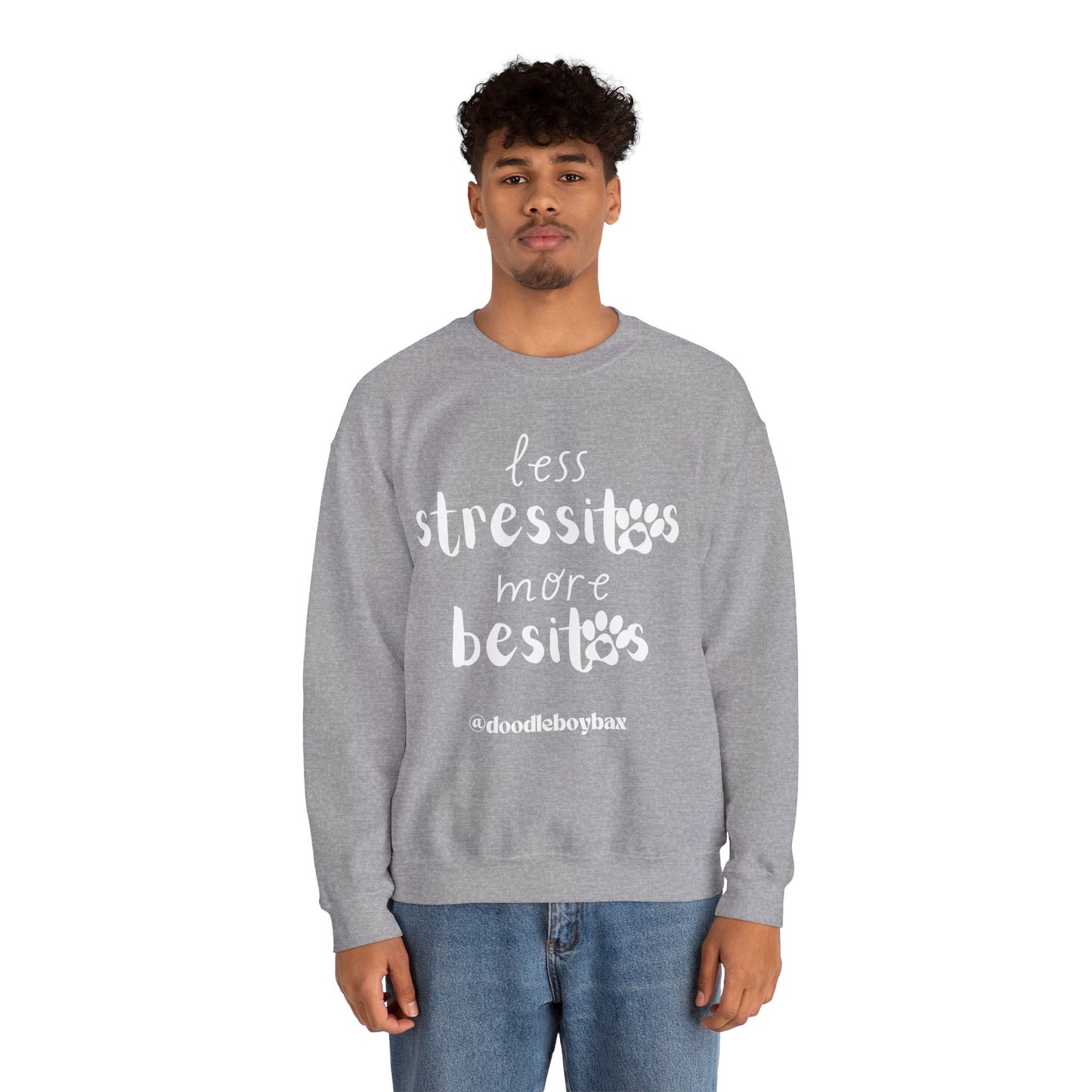 "Less Stressitos, More Besitos" Unisex Heavy Blend™ Crewneck Sweatshirt