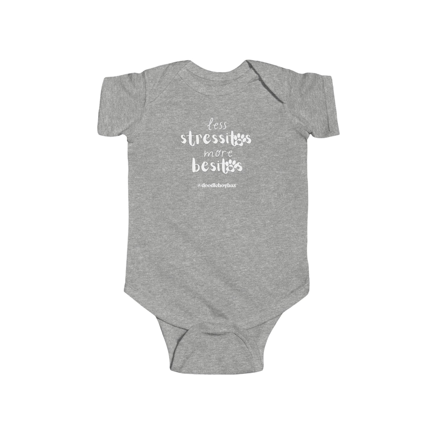 Less Stressitos, More Besitos Infant Fine Jersey Bodysuit