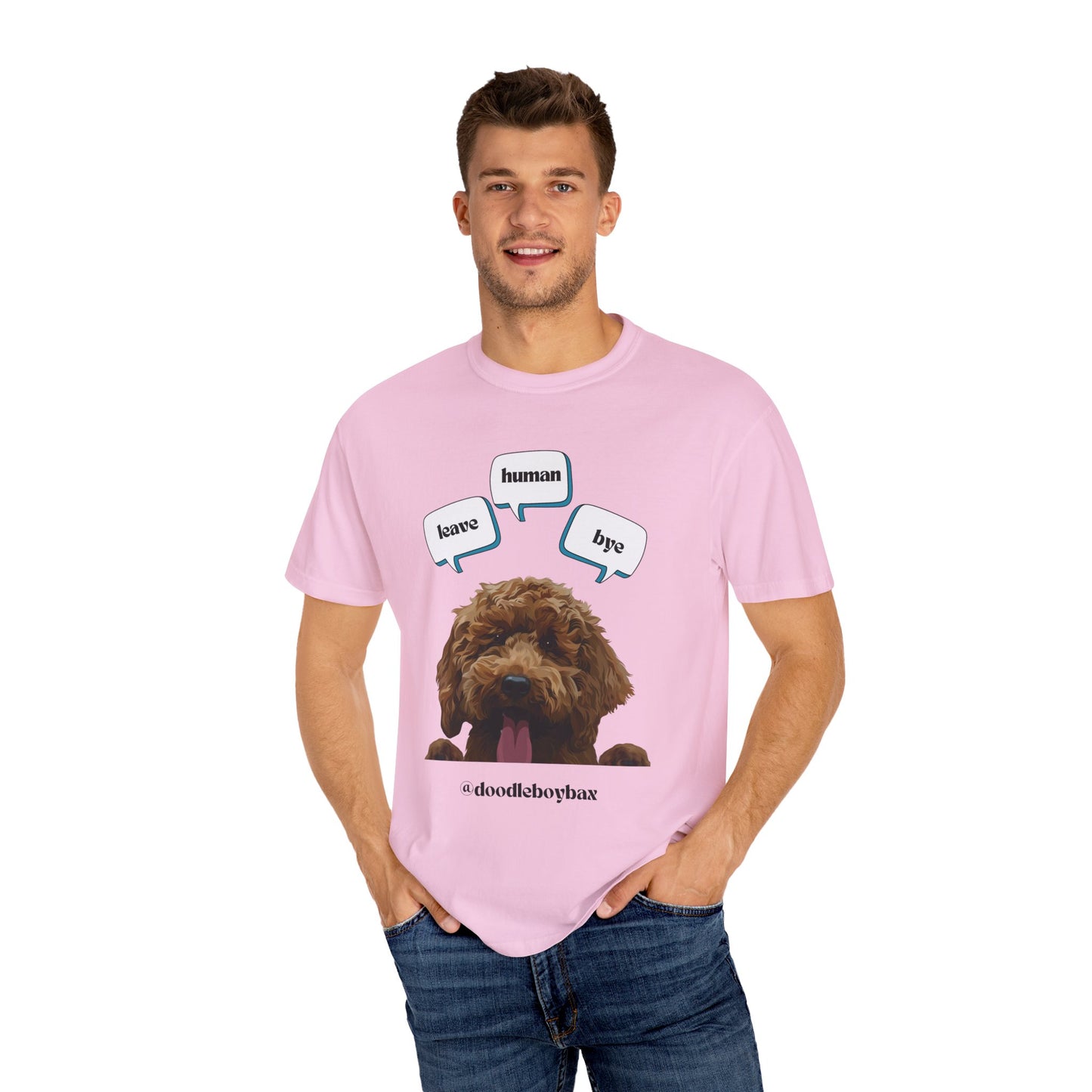 "Leave Human Bye" Unisex Garment-Dyed T-shirt