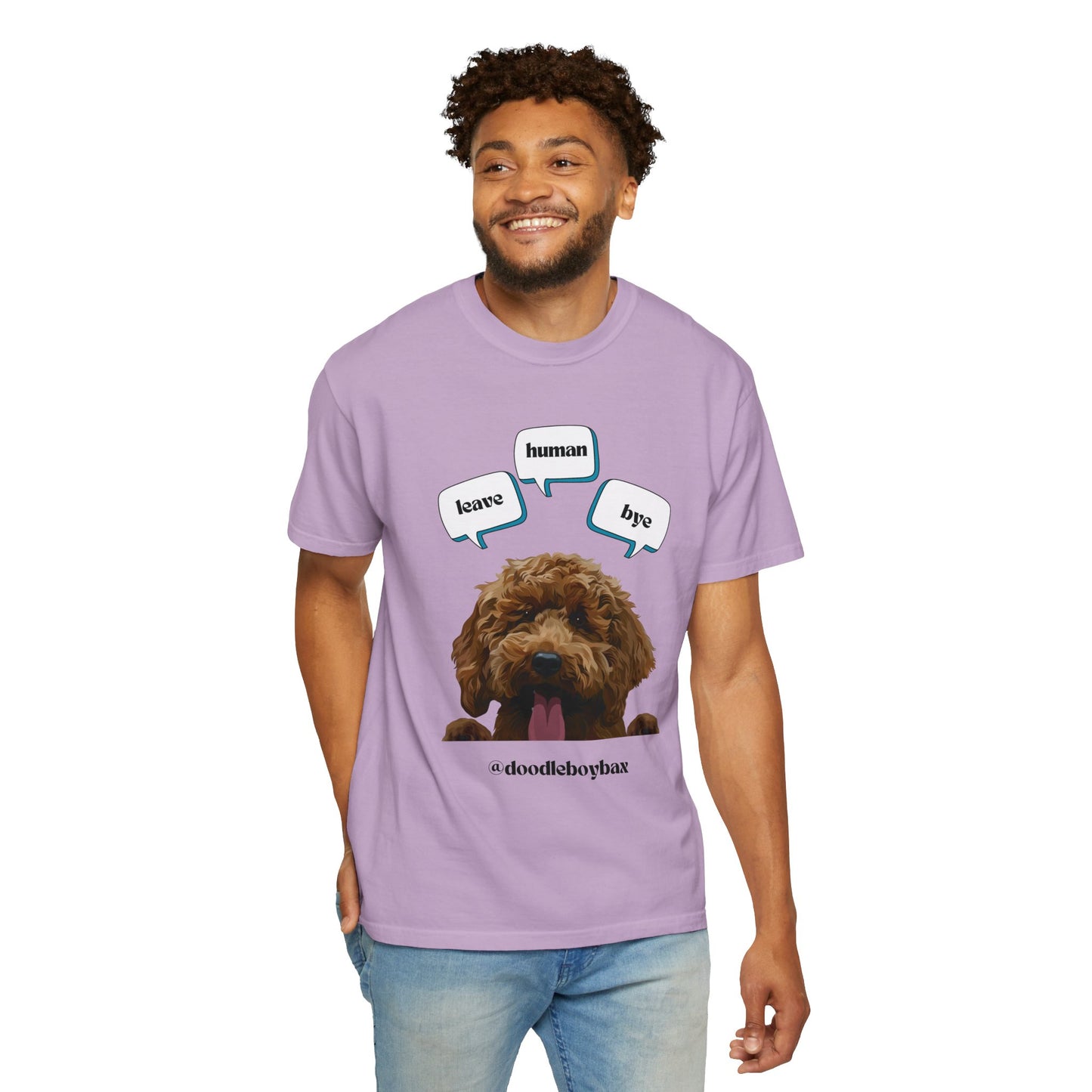 "Leave Human Bye" Unisex Garment-Dyed T-shirt
