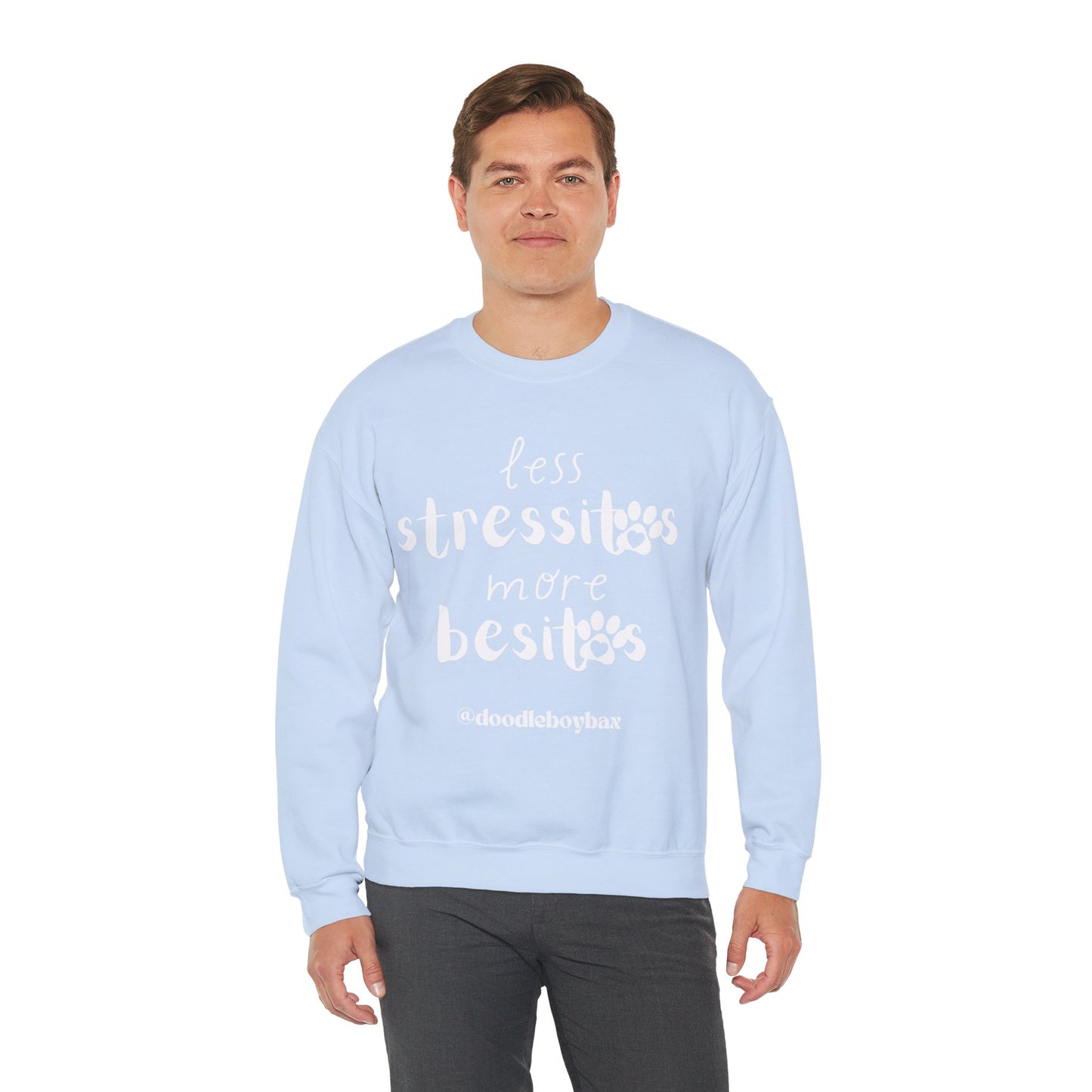 "Less Stressitos, More Besitos" Unisex Heavy Blend™ Crewneck Sweatshirt