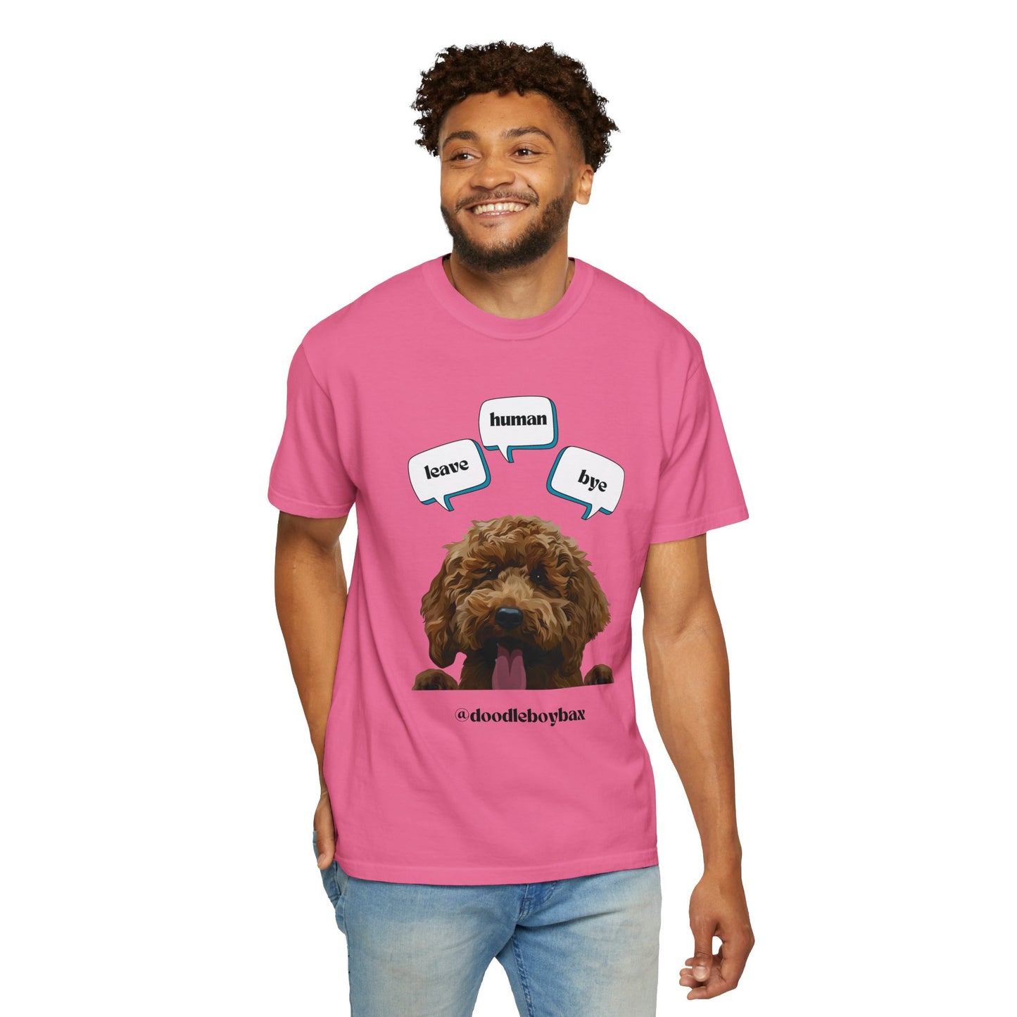 "Leave Human Bye" Unisex Garment-Dyed T-shirt