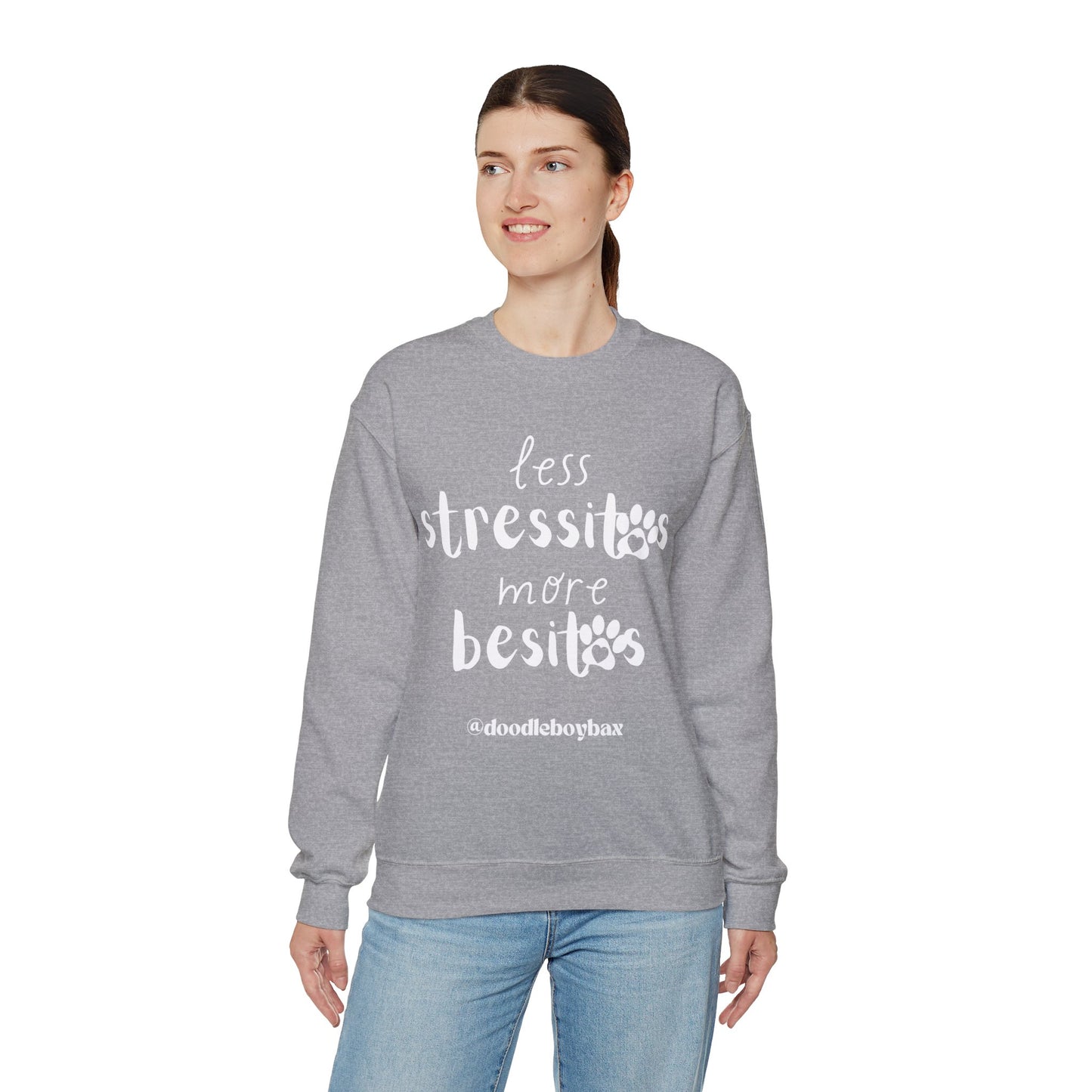"Less Stressitos, More Besitos" Unisex Heavy Blend™ Crewneck Sweatshirt