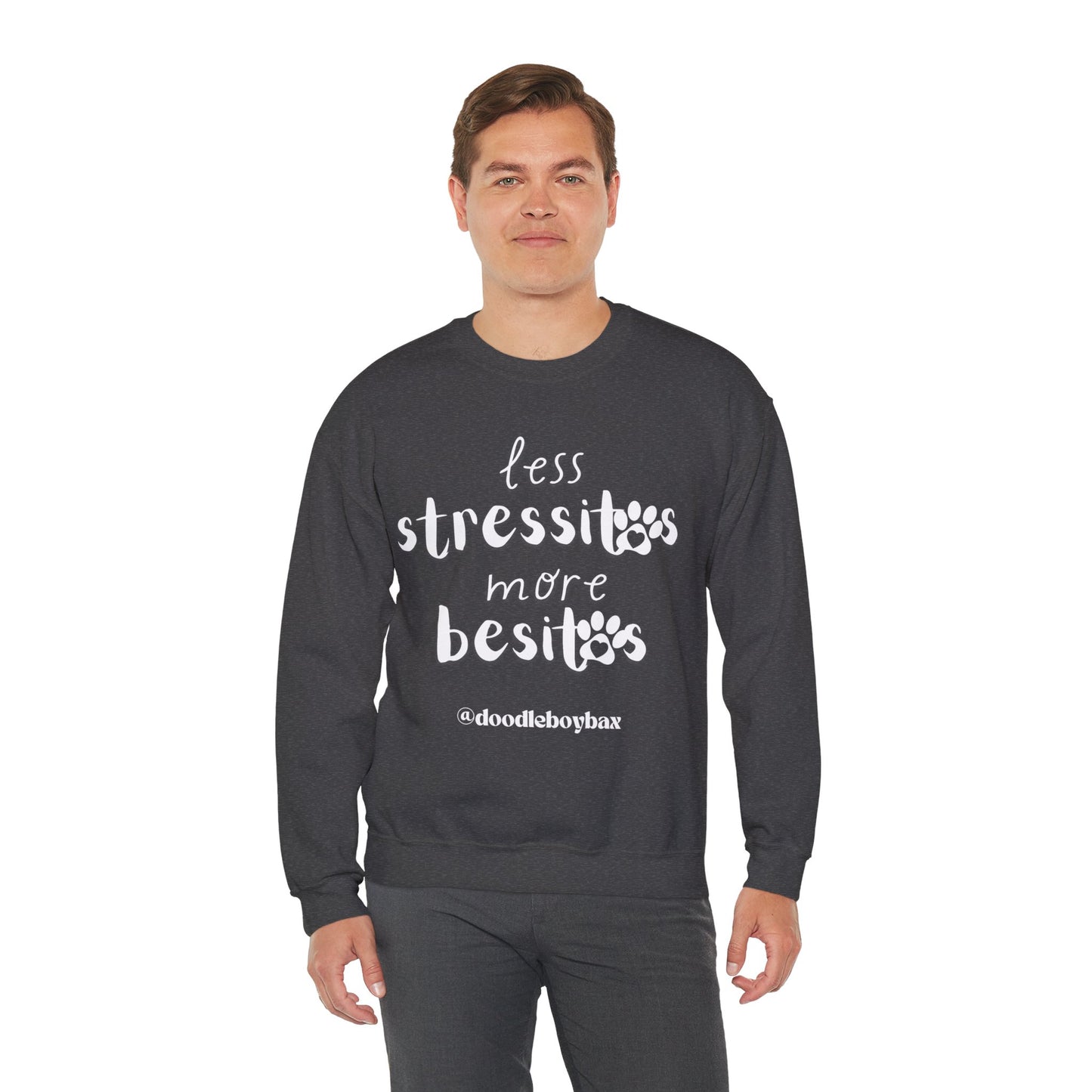 "Less Stressitos, More Besitos" Unisex Heavy Blend™ Crewneck Sweatshirt