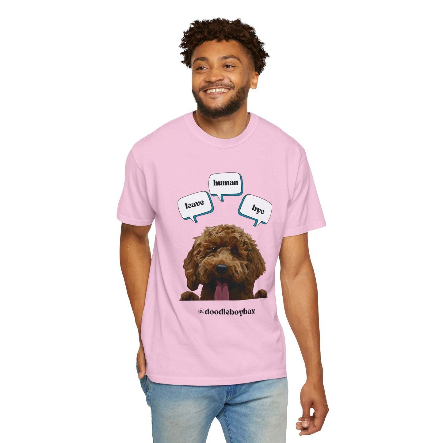 "Leave Human Bye" Unisex Garment-Dyed T-shirt