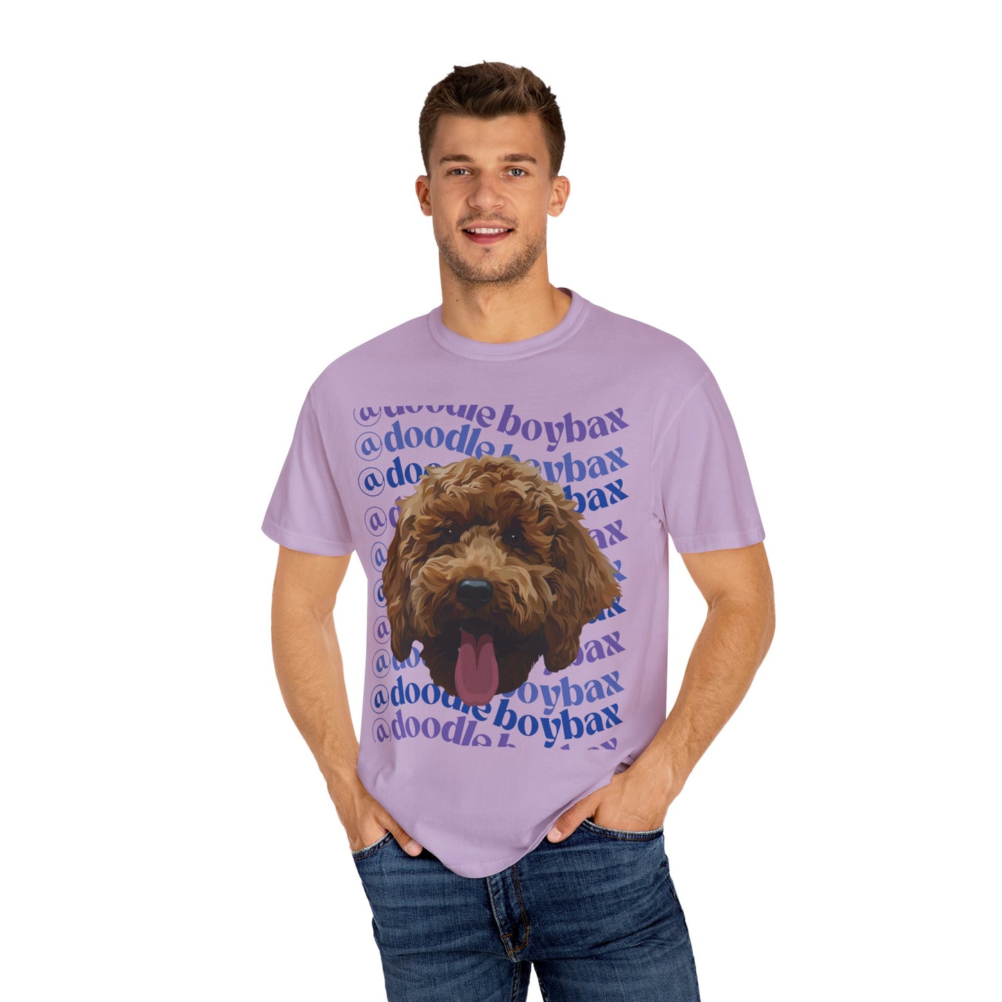 @doodleboybax in Purple Unisex Garment-Dyed T-shirt