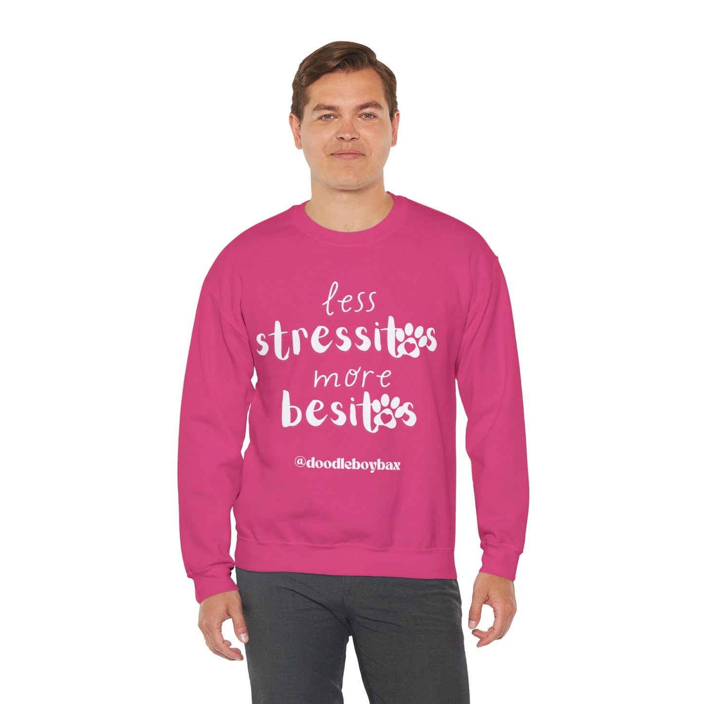 "Less Stressitos, More Besitos" Unisex Heavy Blend™ Crewneck Sweatshirt