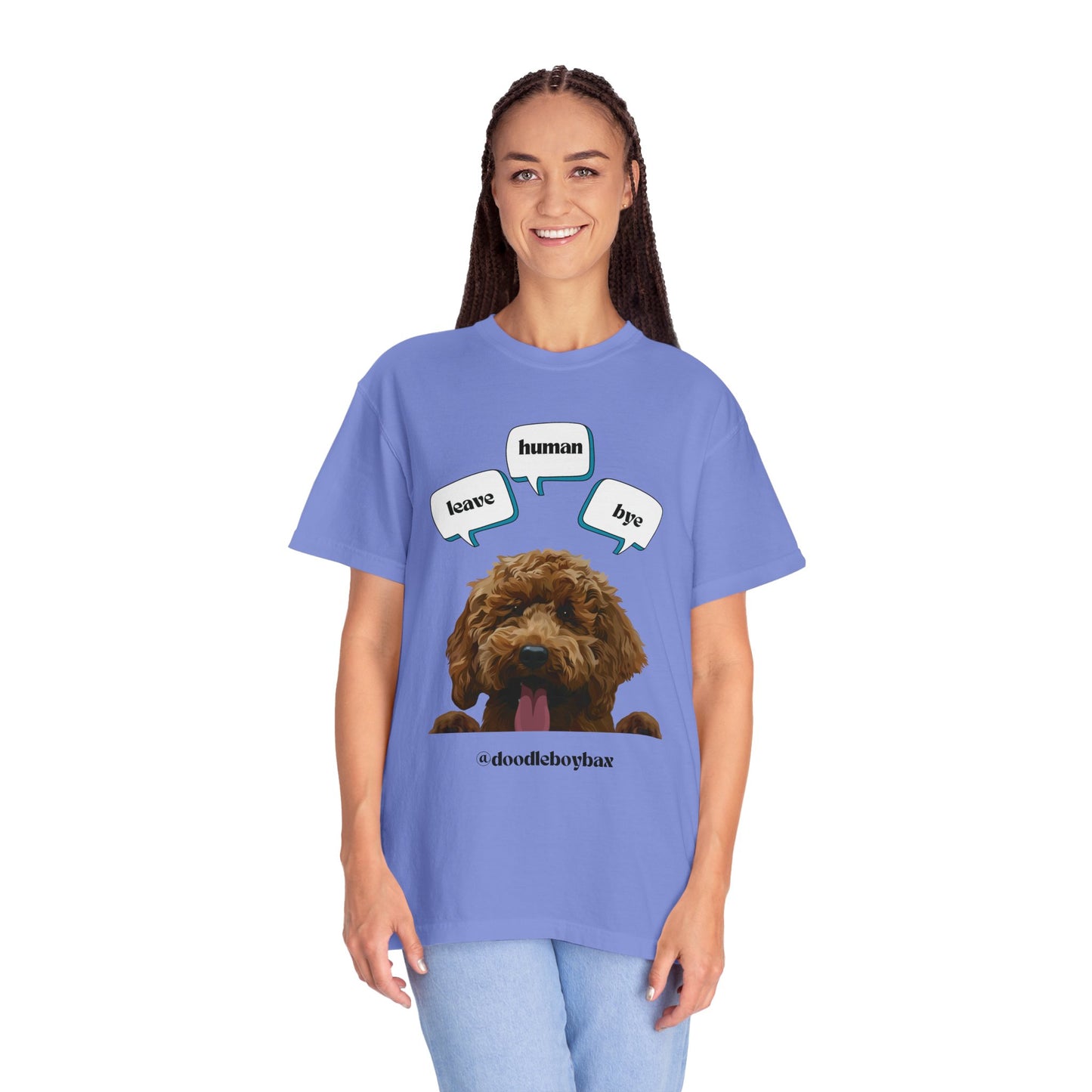 "Leave Human Bye" Unisex Garment-Dyed T-shirt