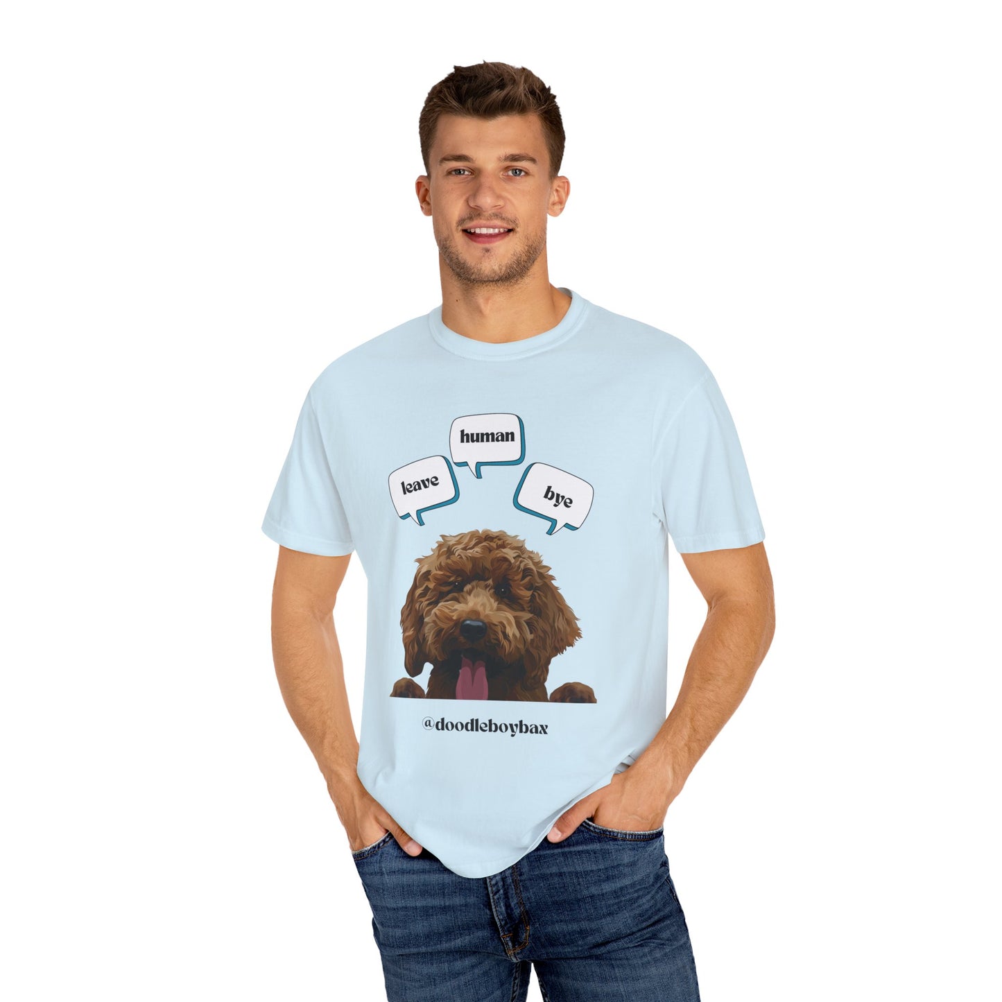 "Leave Human Bye" Unisex Garment-Dyed T-shirt