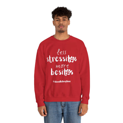 "Less Stressitos, More Besitos" Unisex Heavy Blend™ Crewneck Sweatshirt